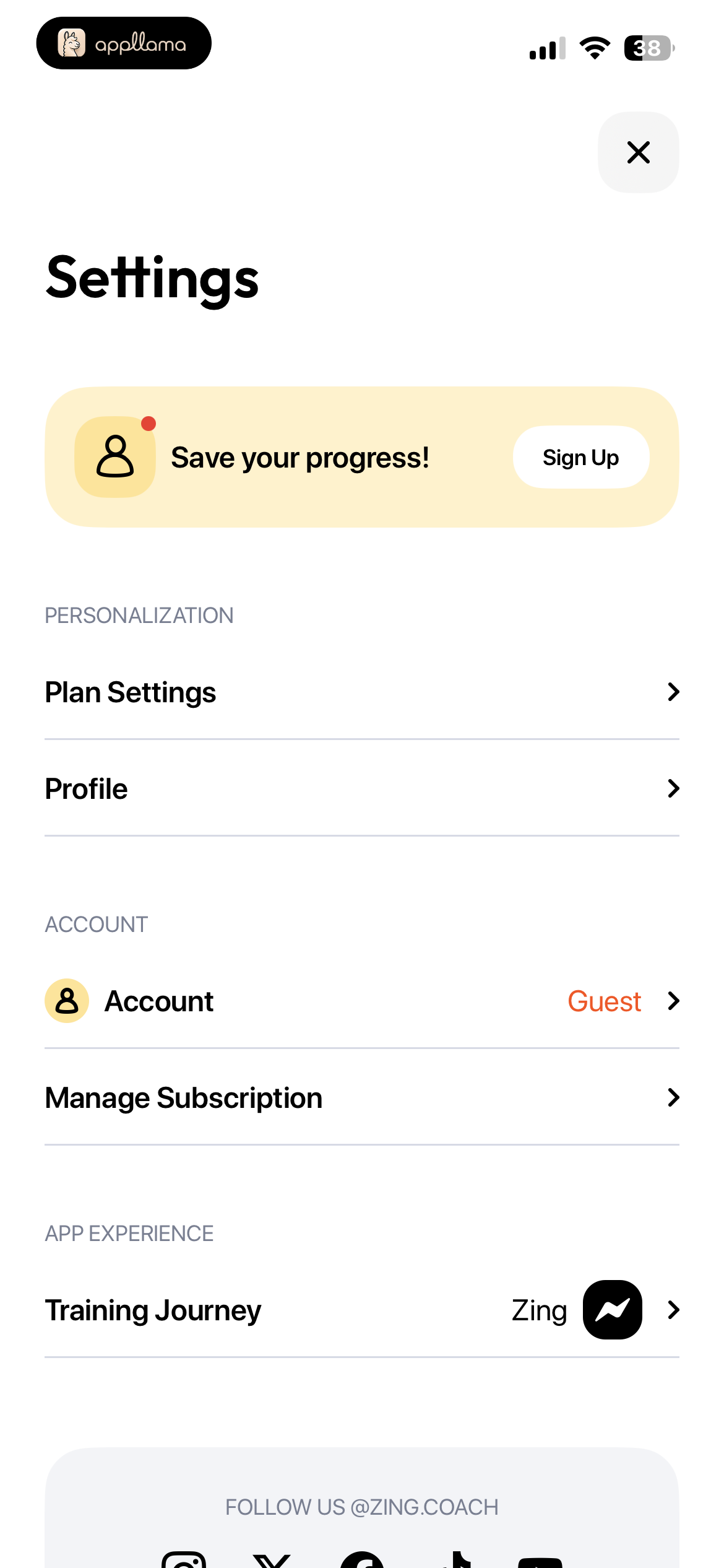 Settings Overview