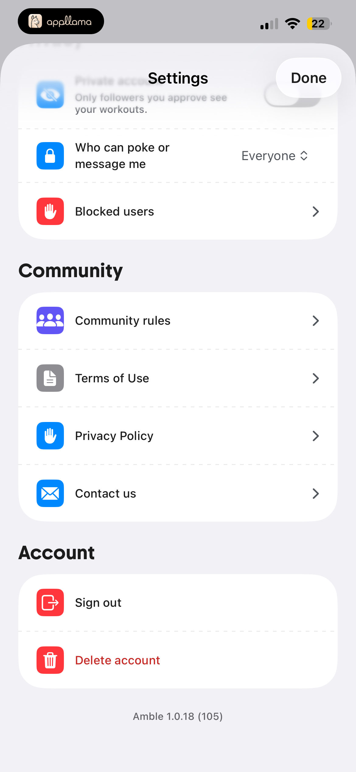 Backup And Account Settings