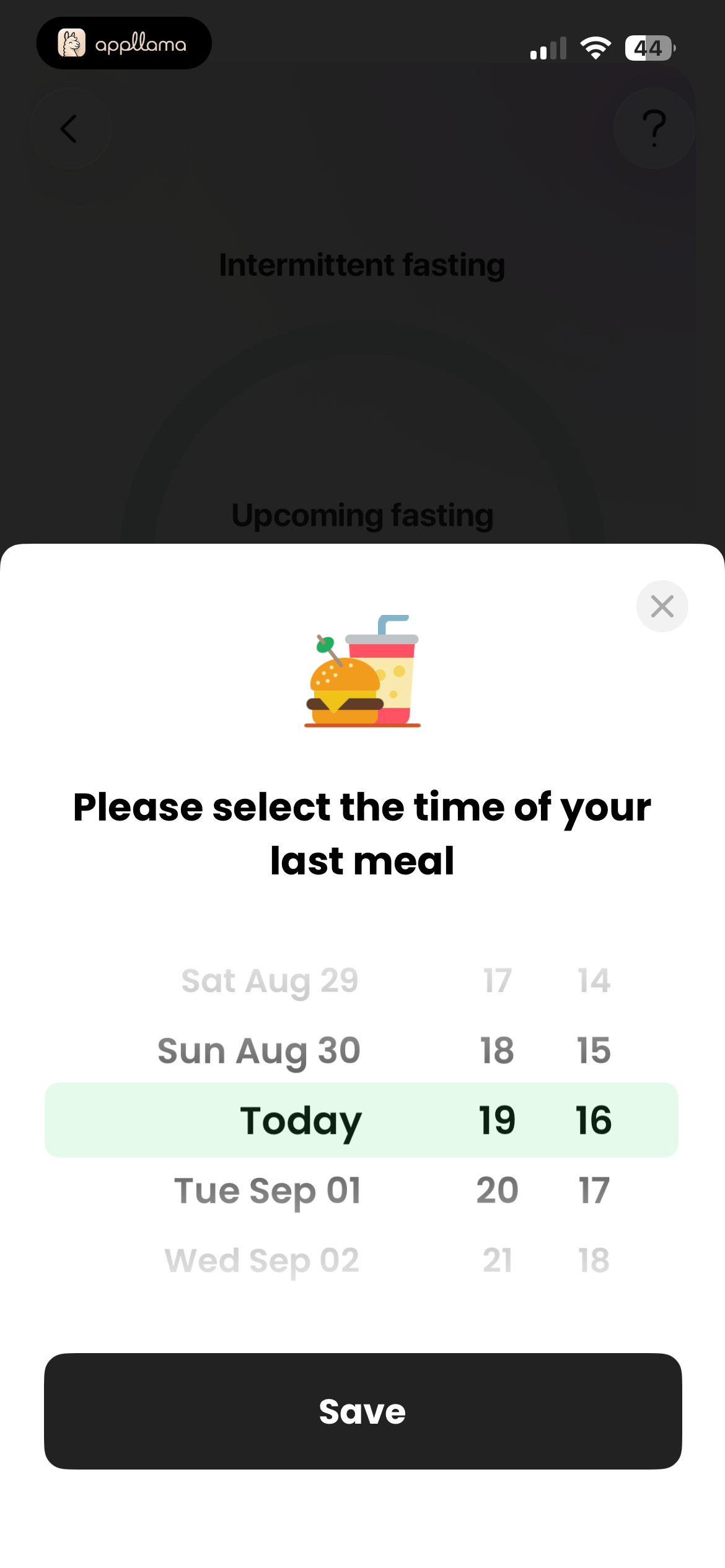 Last Meal Time