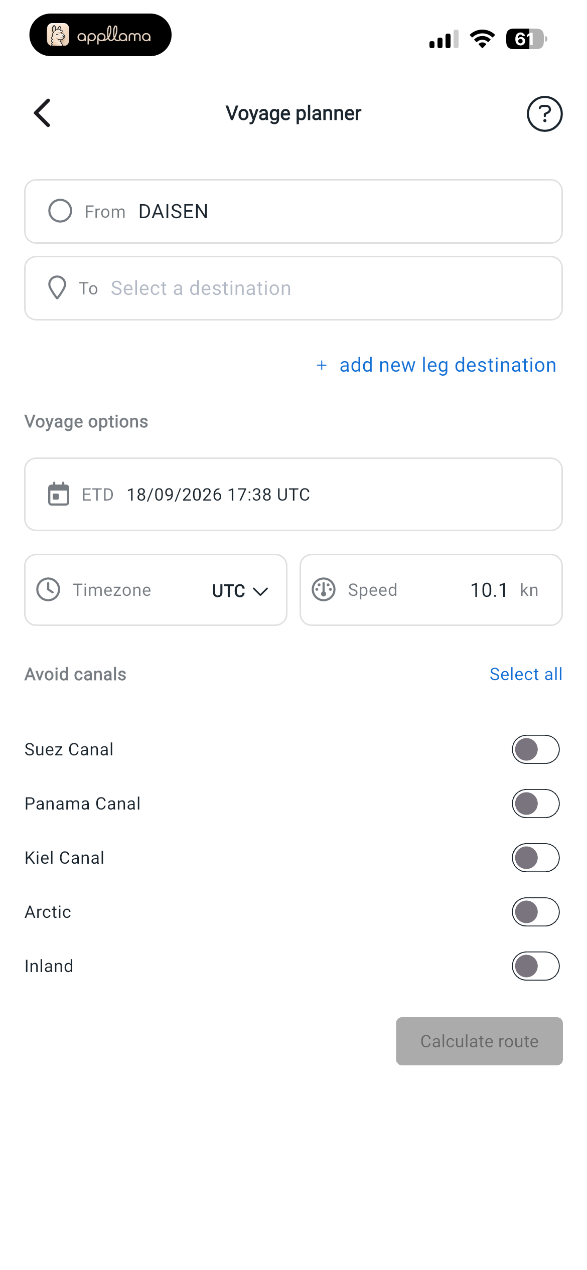 Voyage Planner