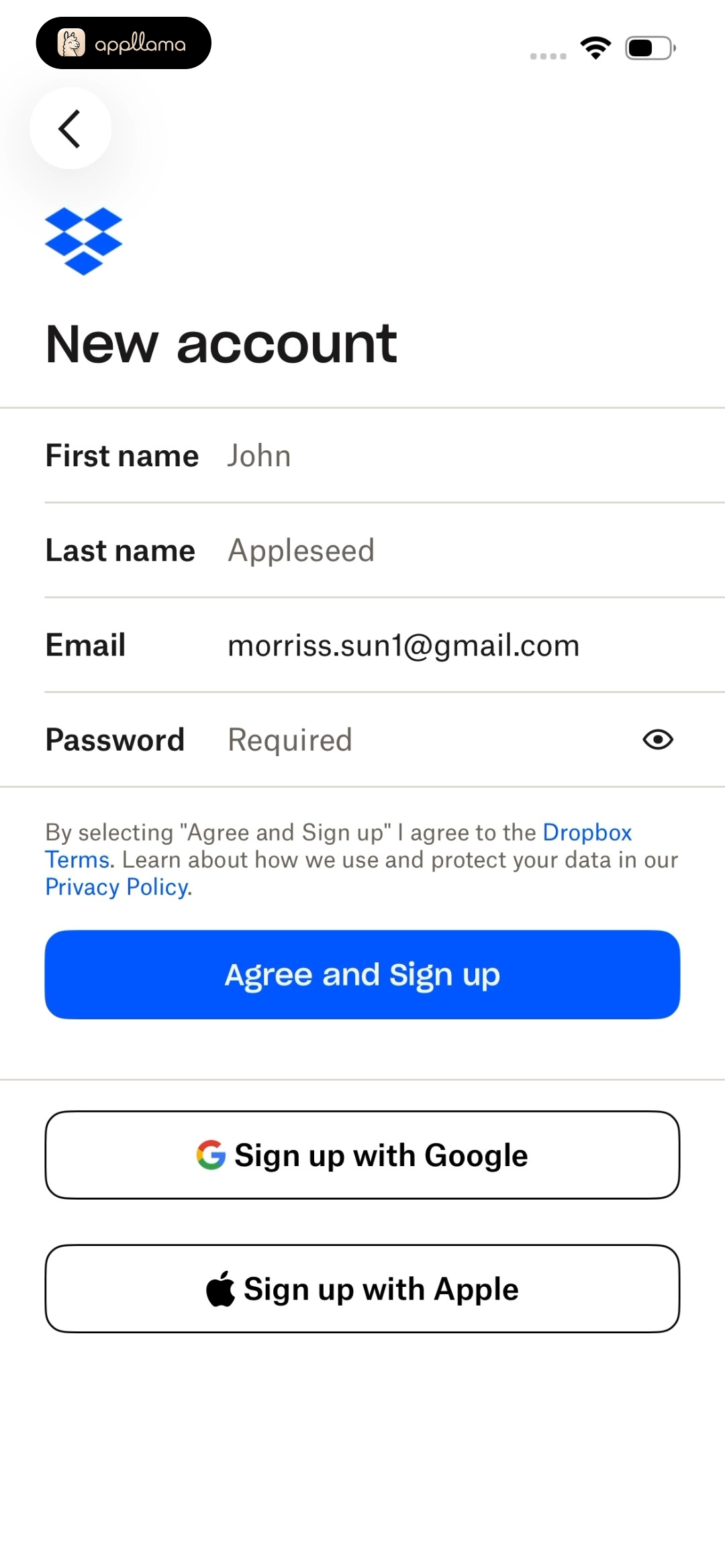 Create Account