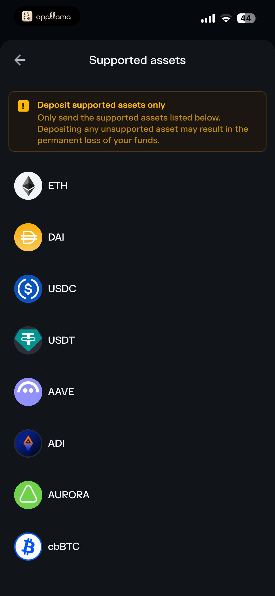 Supported Bridge Assets