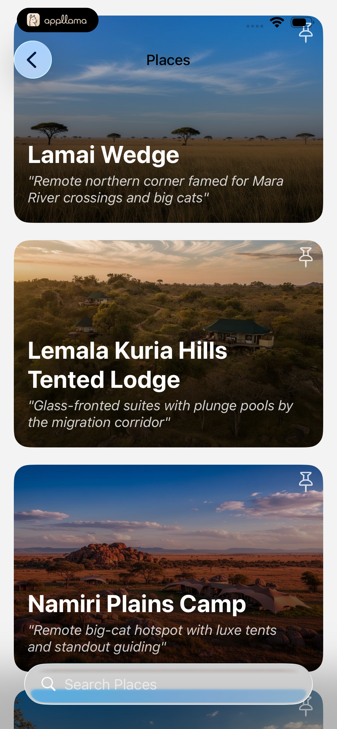 Places Browse