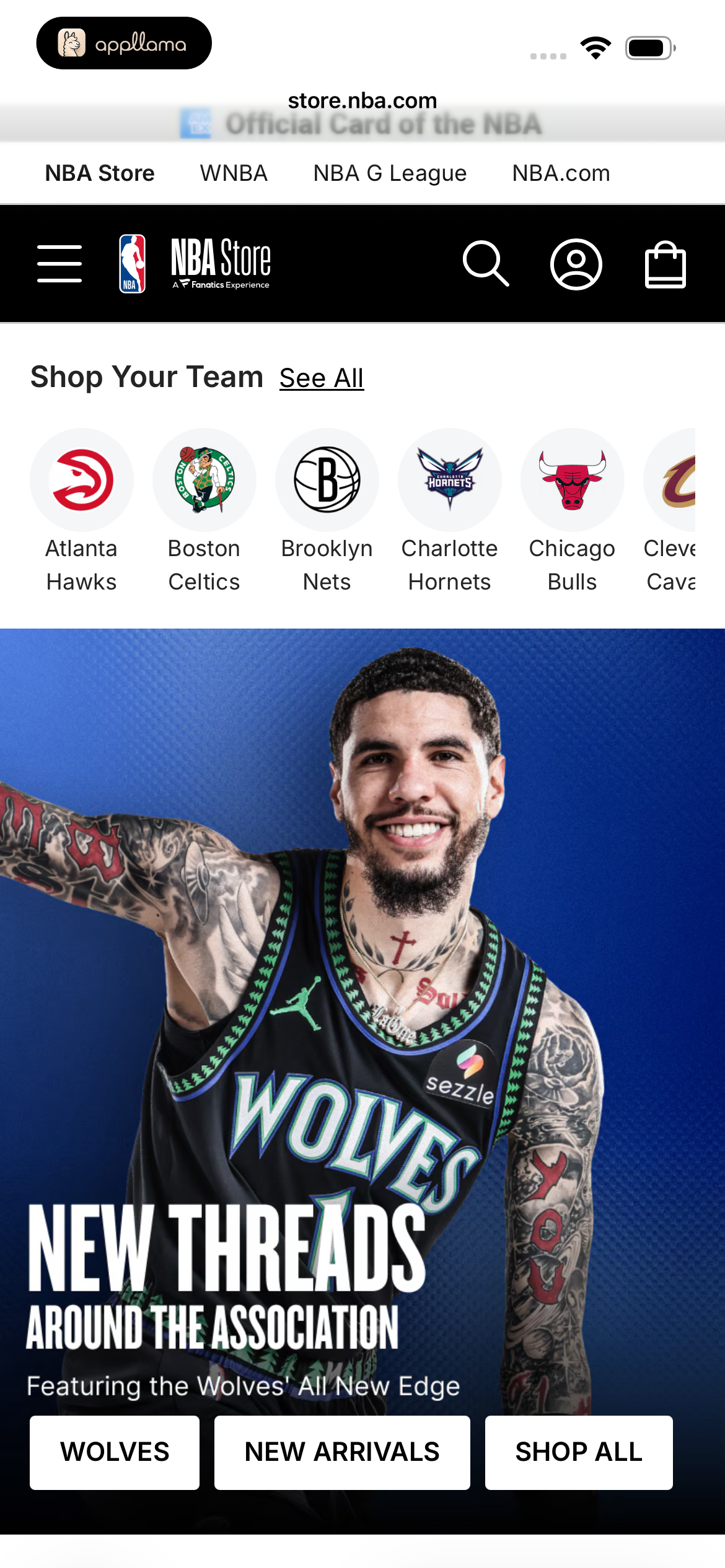 NBA Store Home