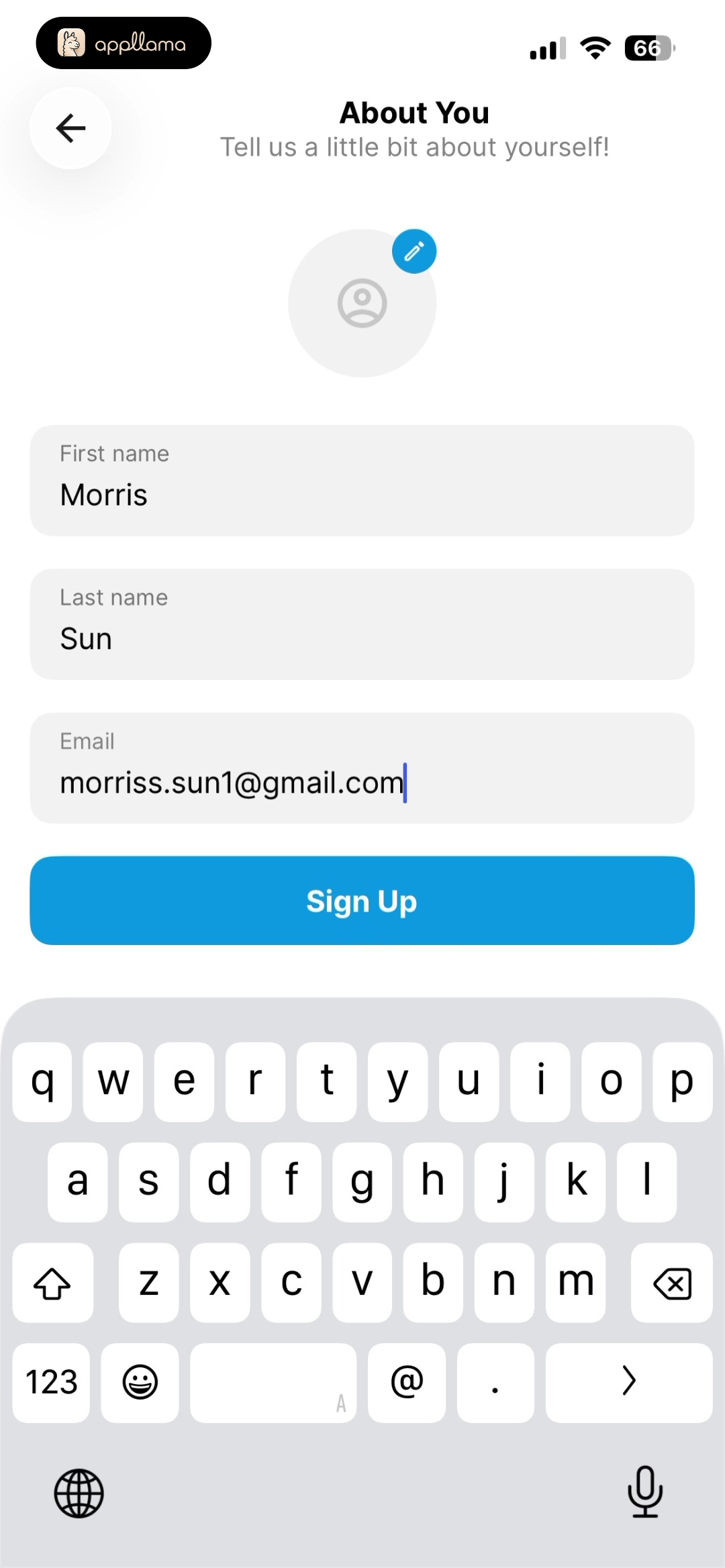 About You Form