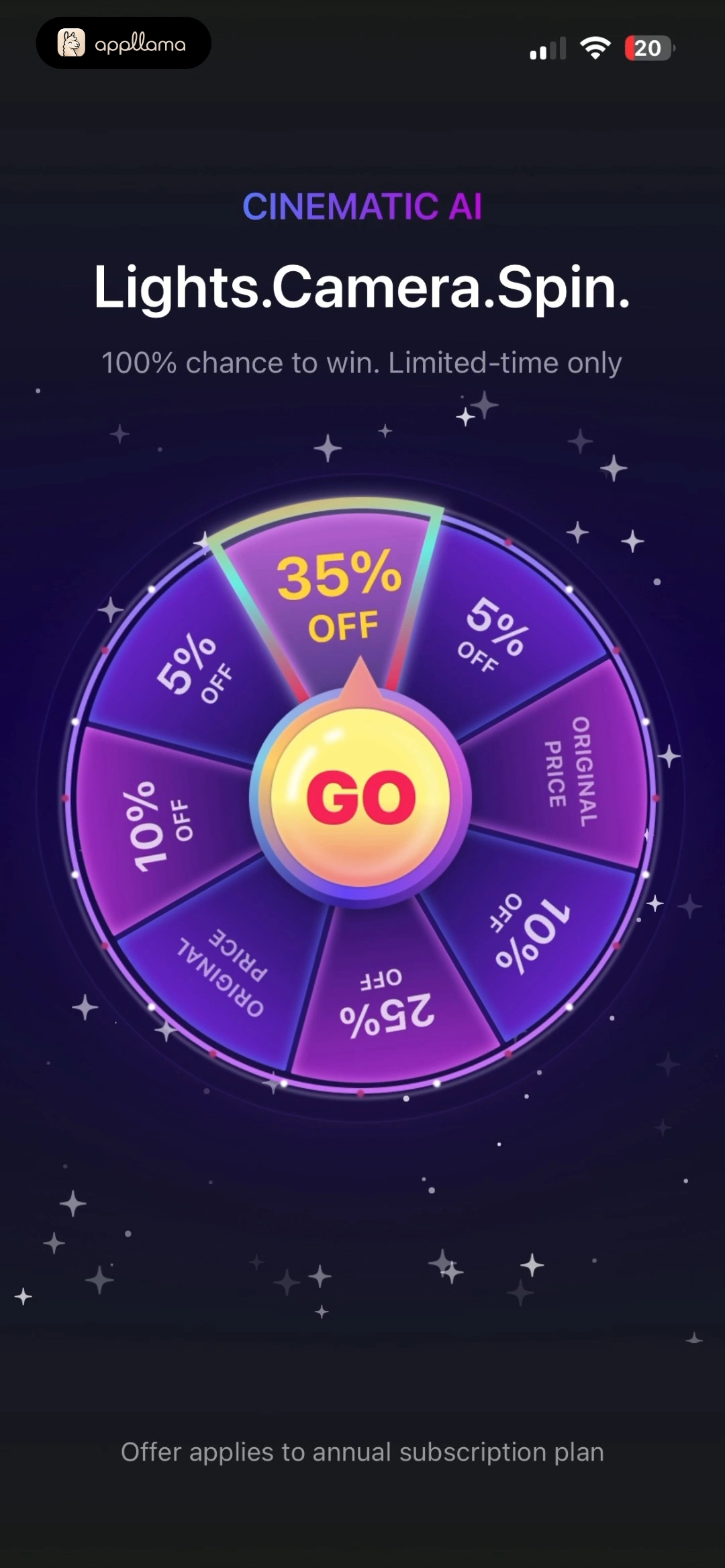 Subscription Spin Offer