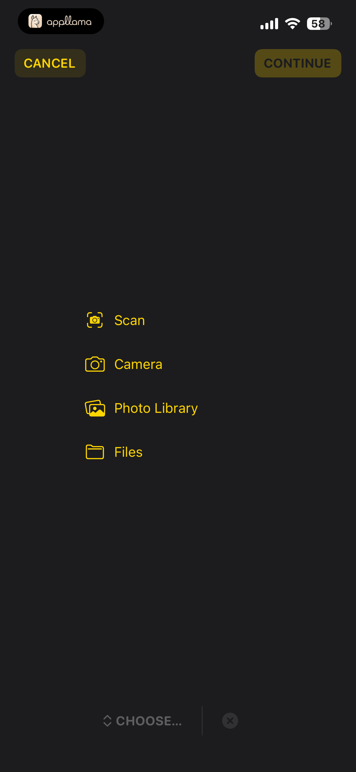 Scan Source Picker