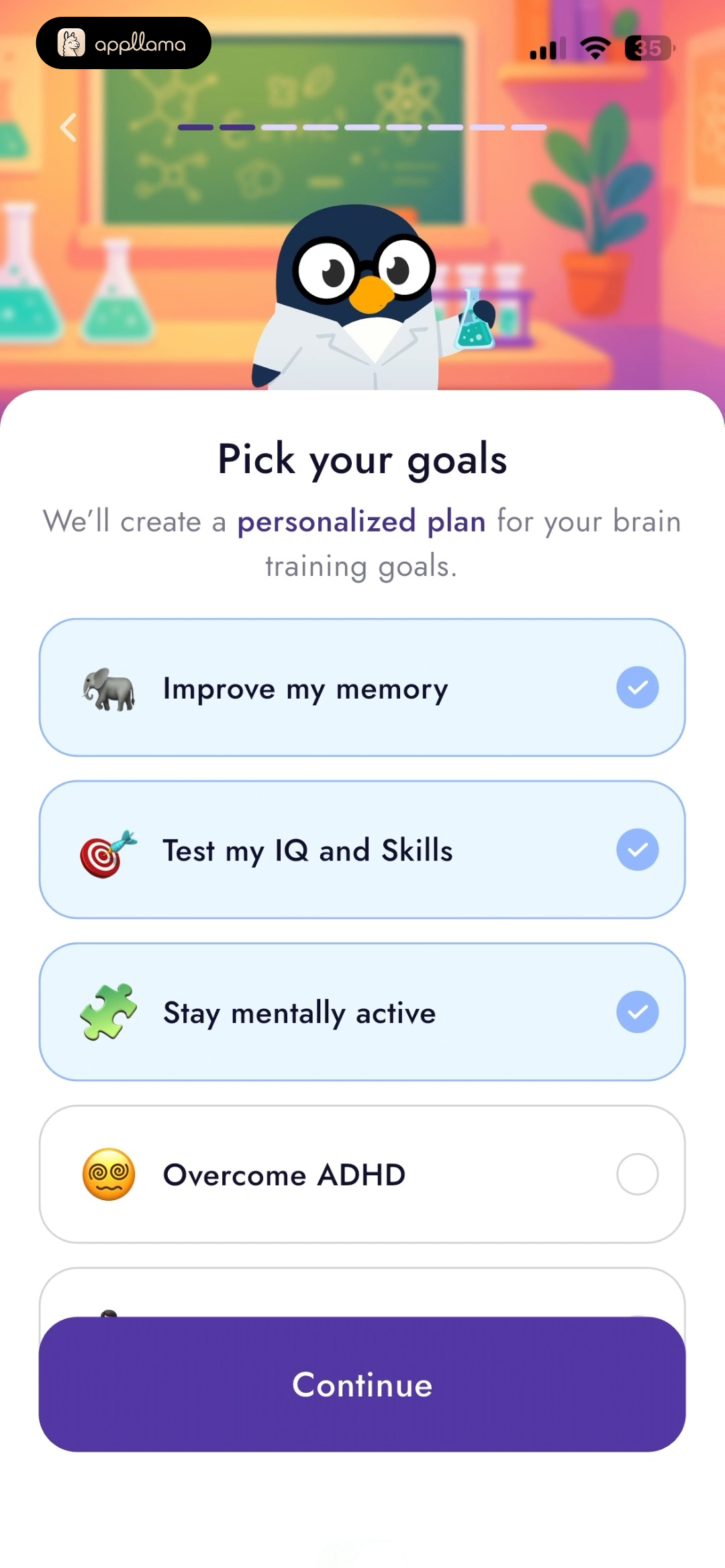 Goal Selection