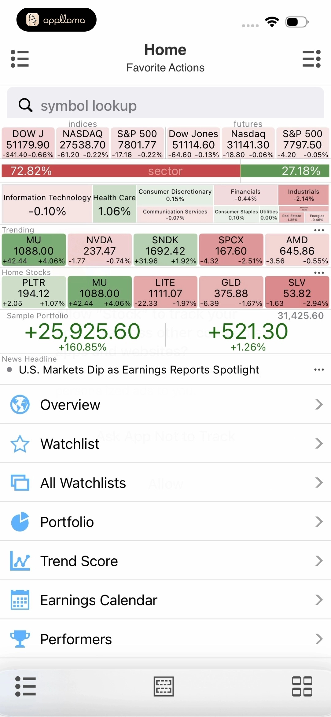 Home Dashboard