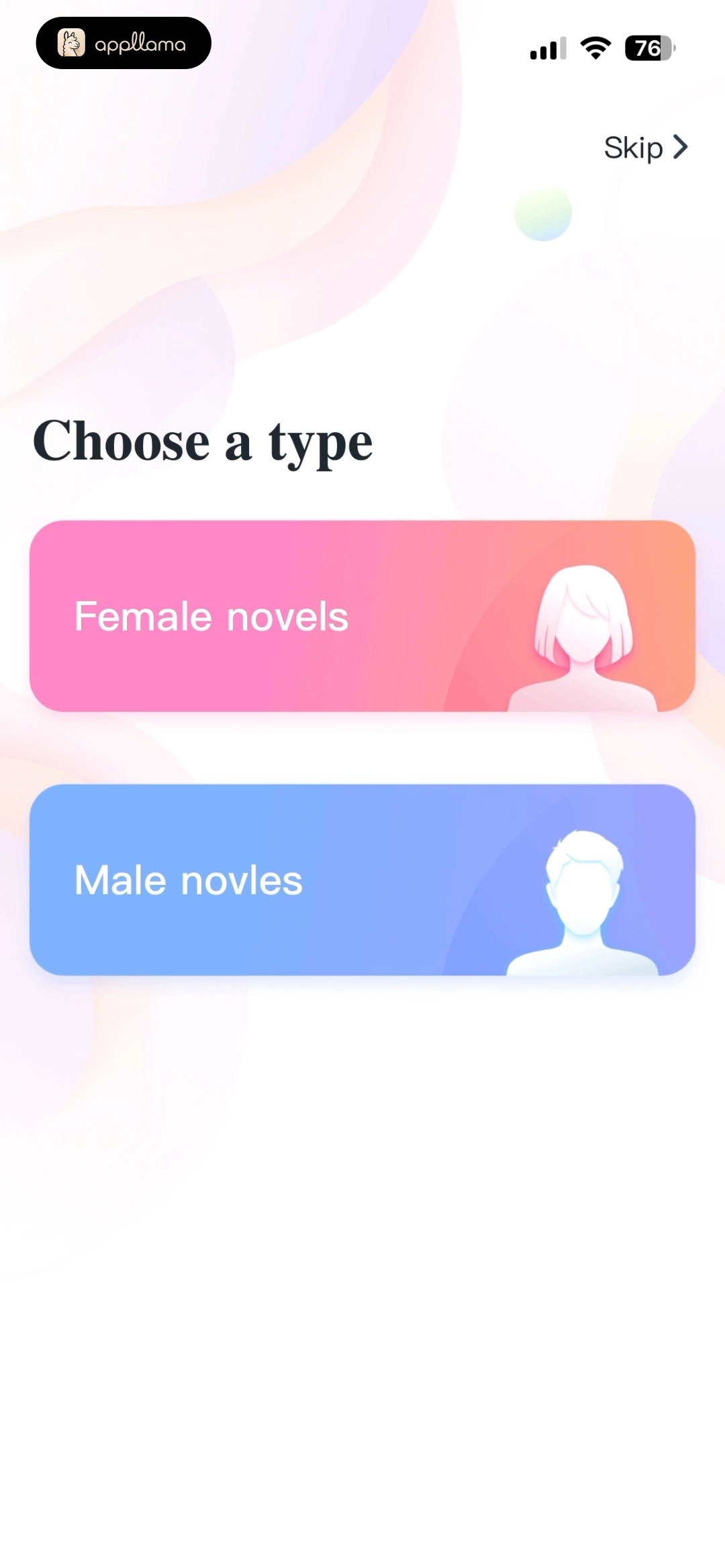 Novel Type Selection