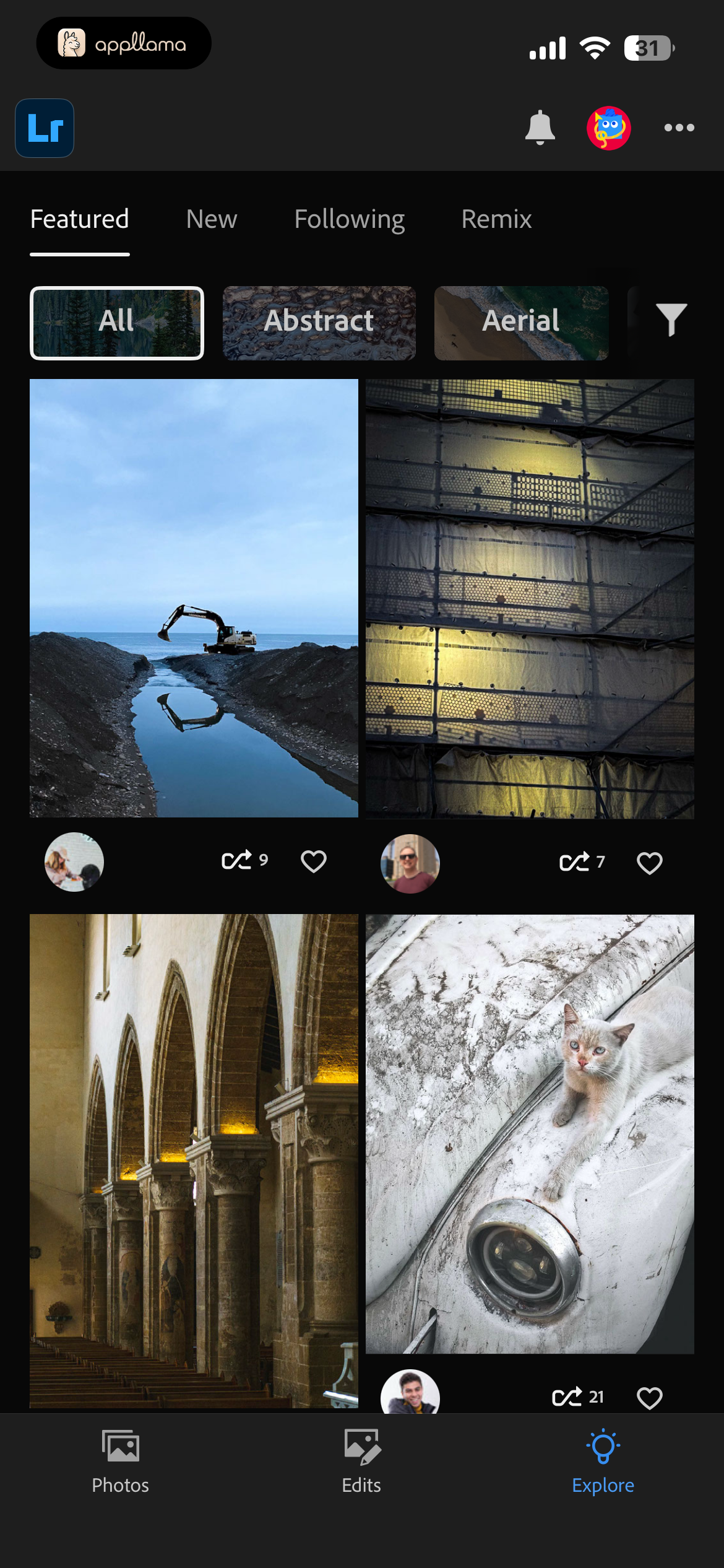 Featured Discover Feed