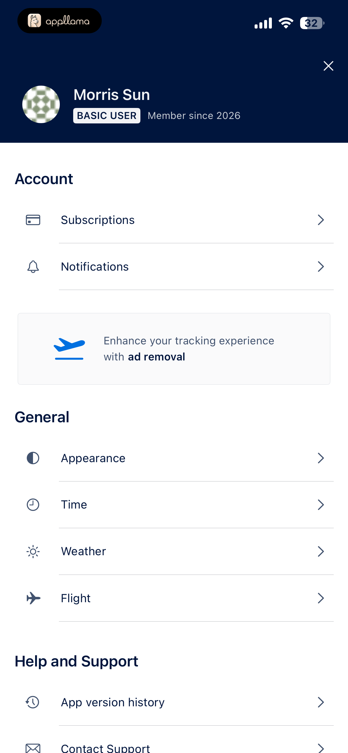 Account Settings