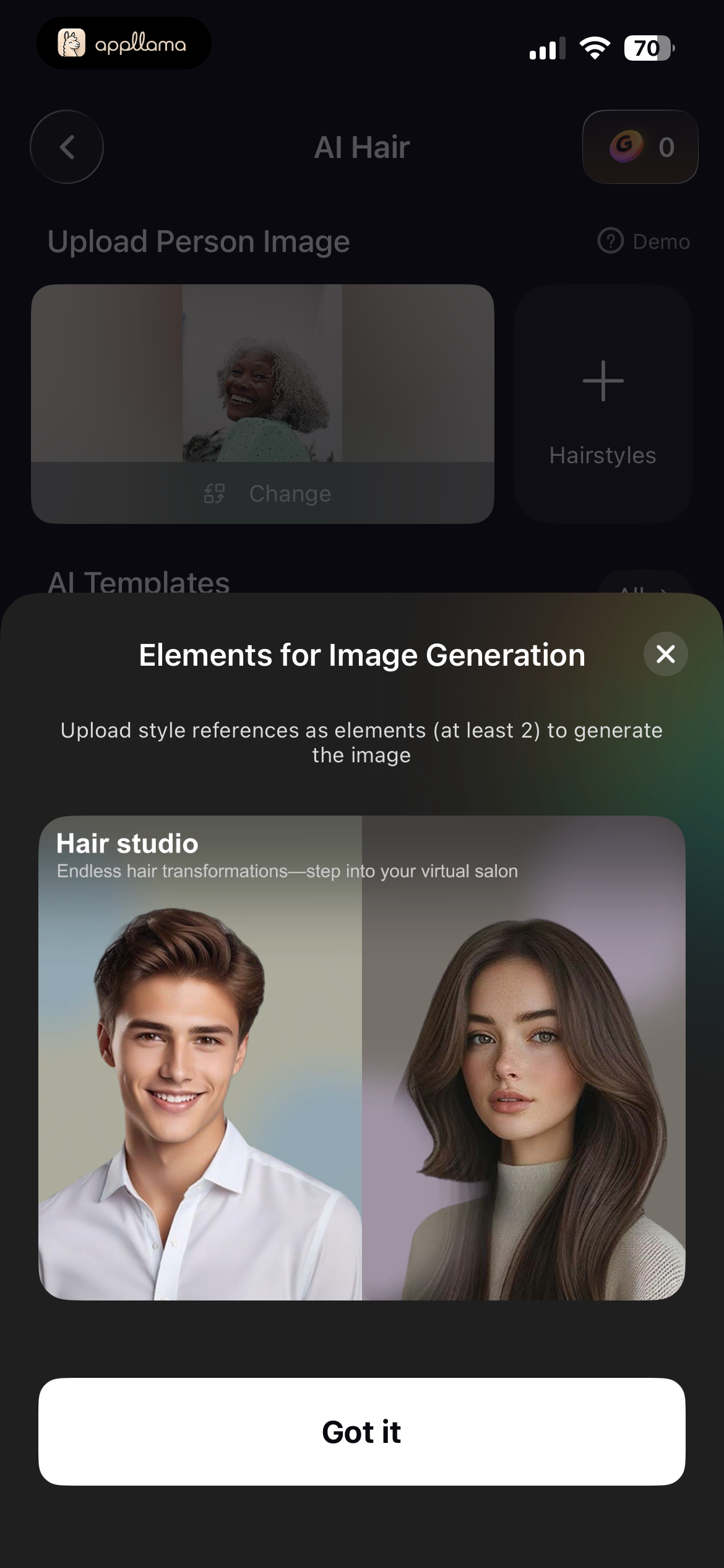 AI Hair Bonus Offer