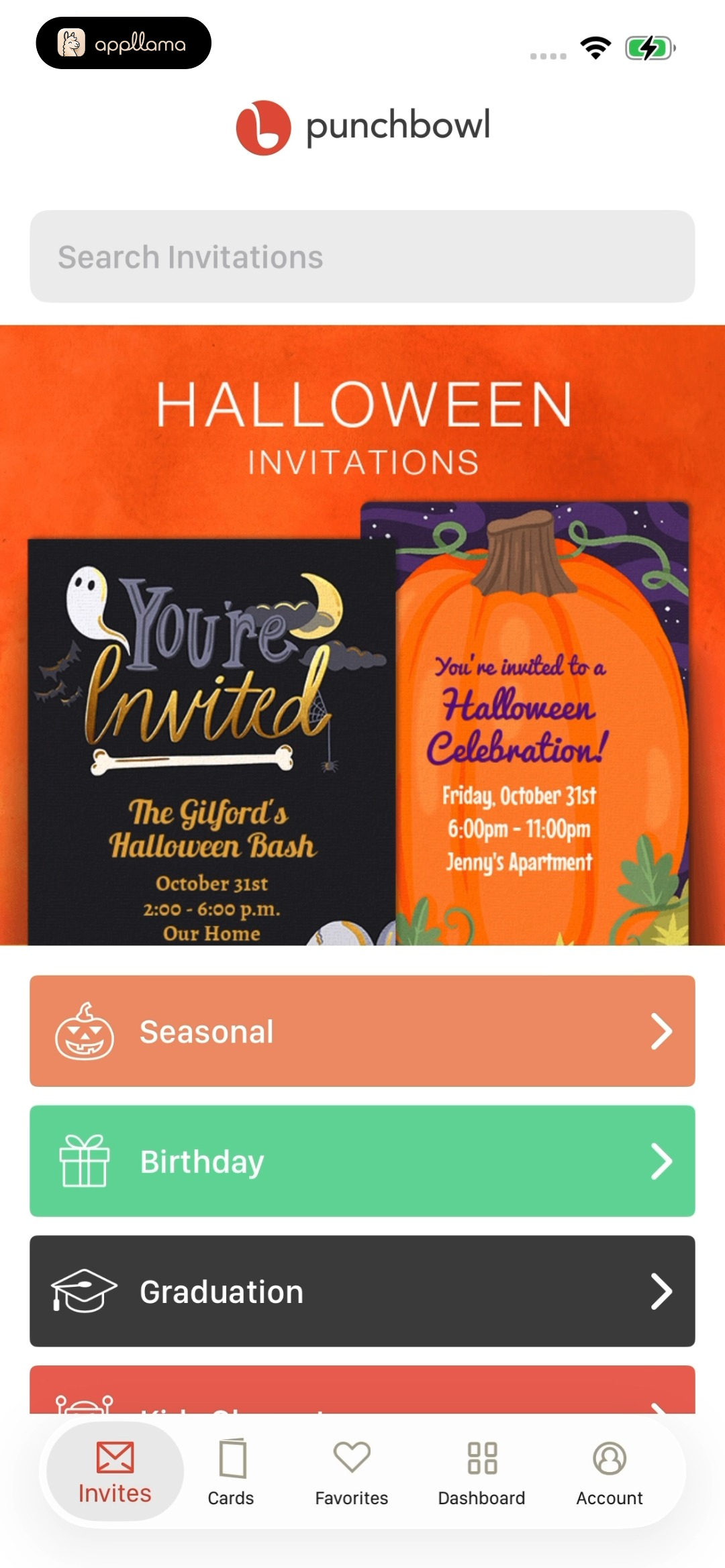 Invitations Home