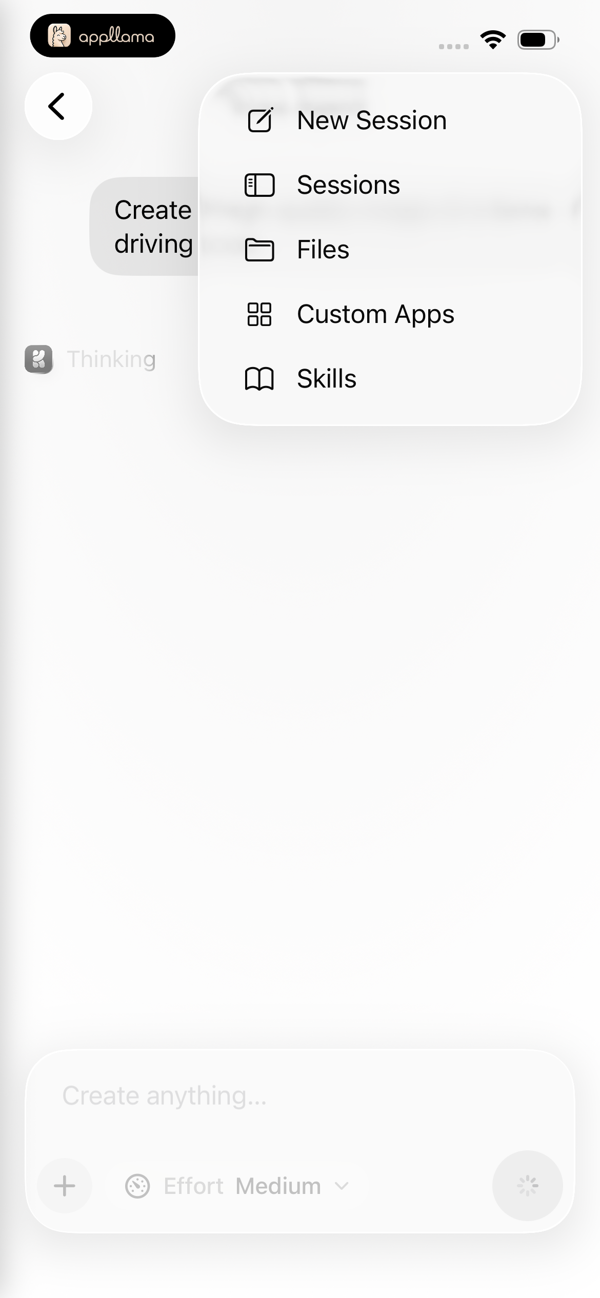 Agent Navigation Menu