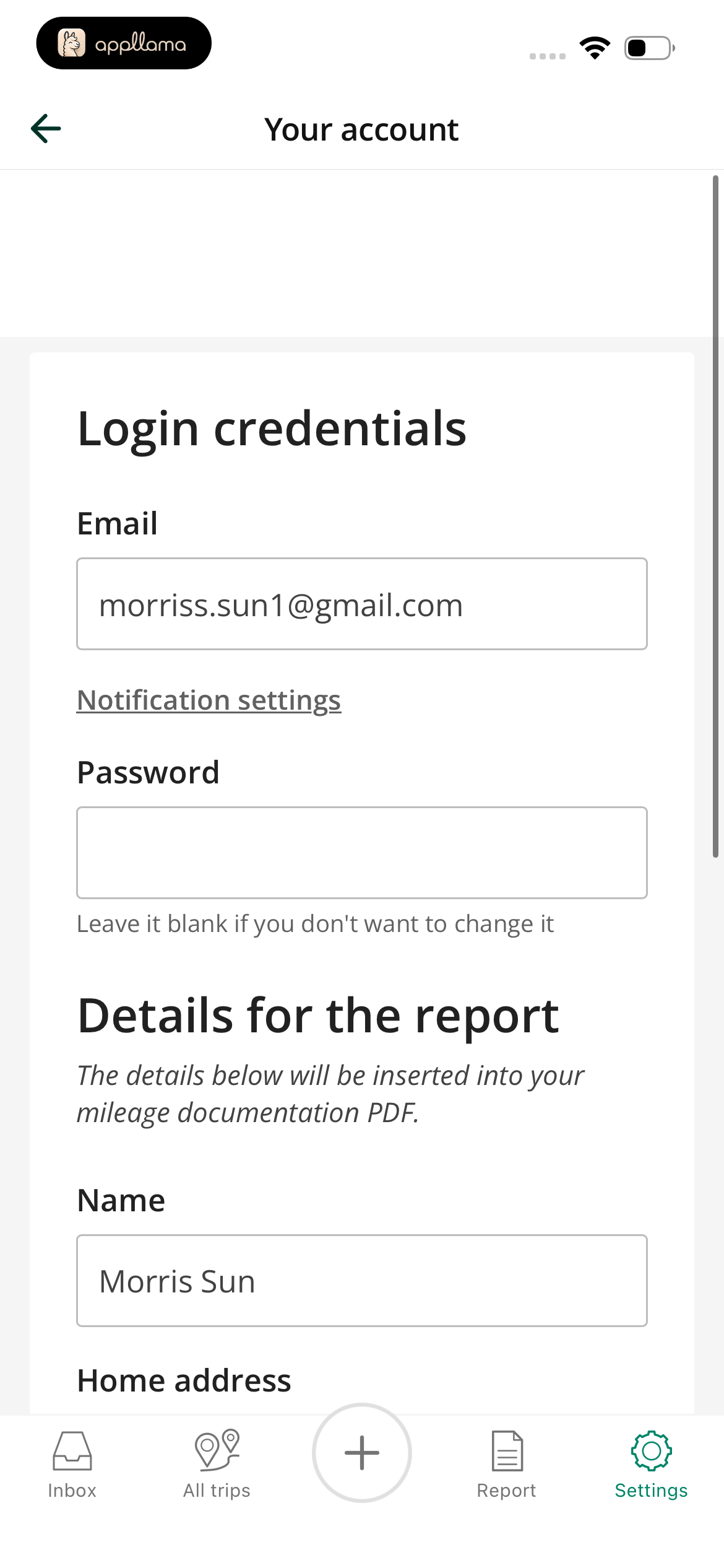 Your Account