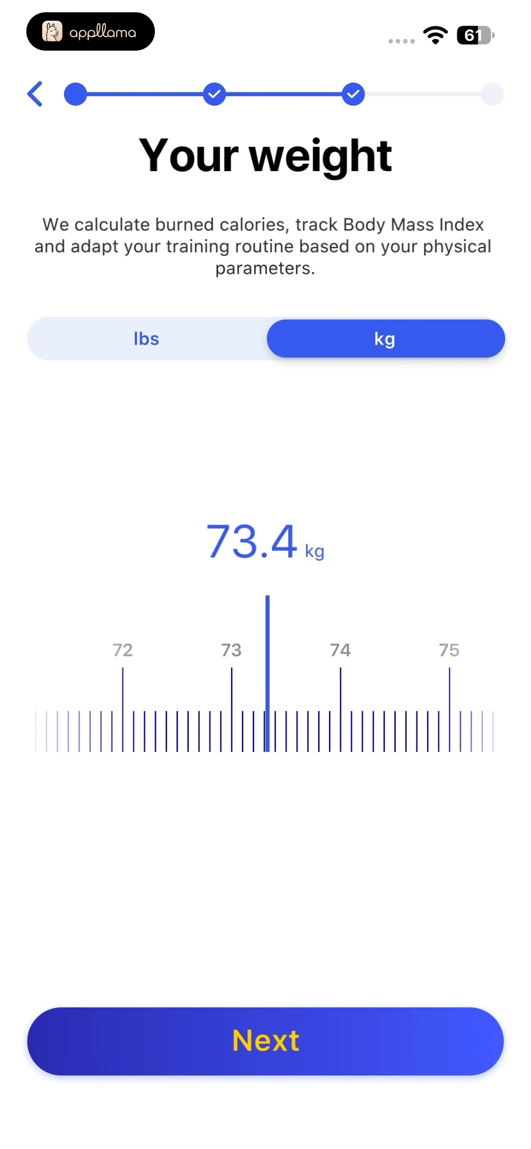 Weight Selection