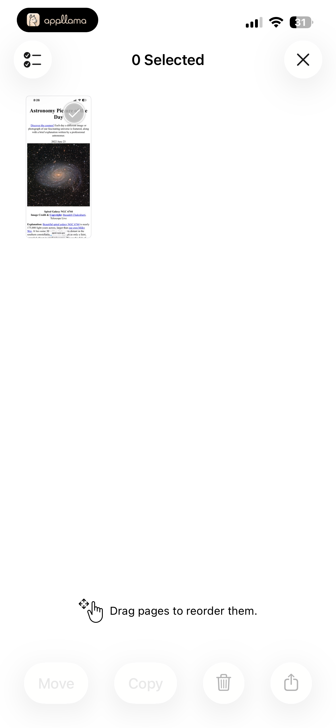 Page Organizer