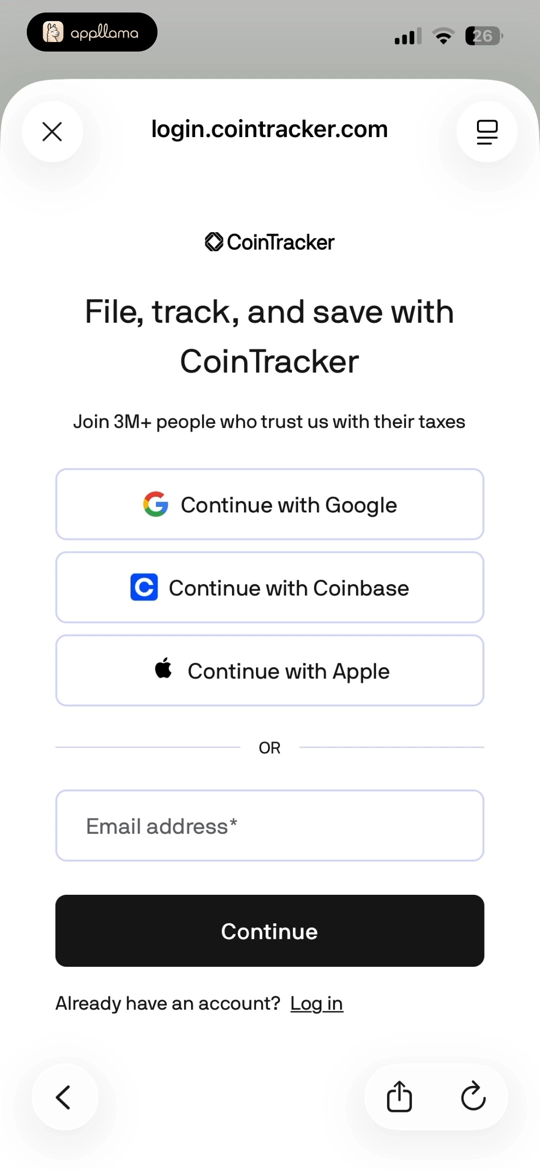 Account Sign Up