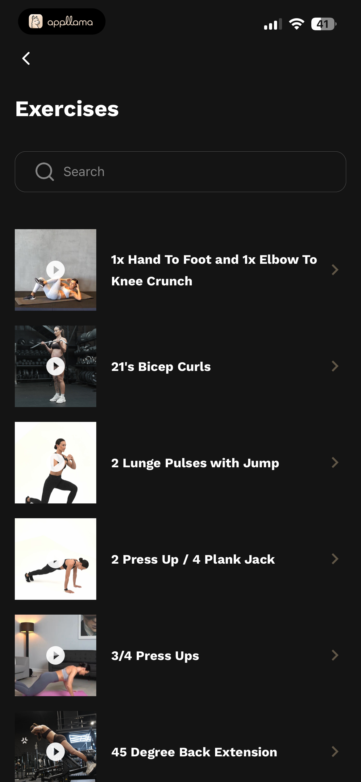 Exercise Directory