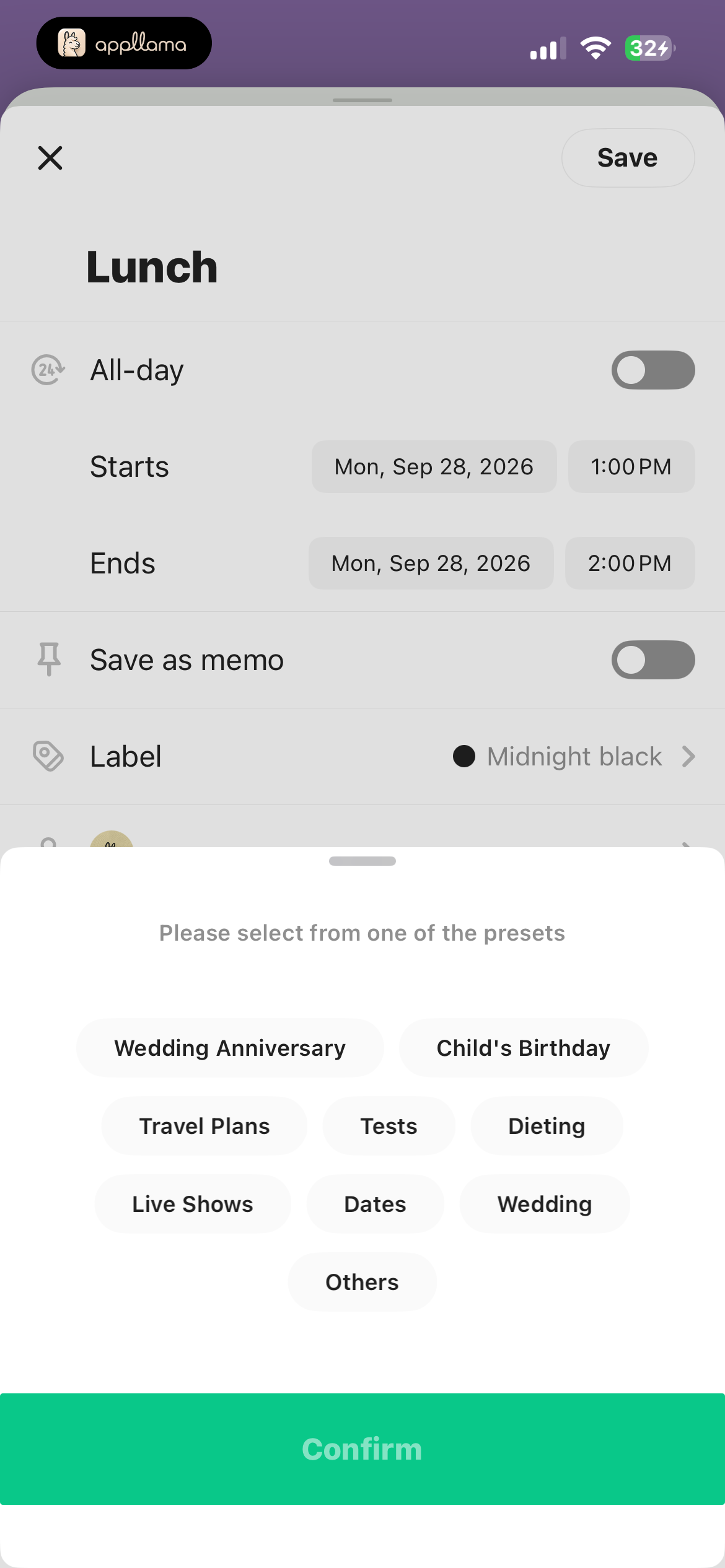 Event Option Picker