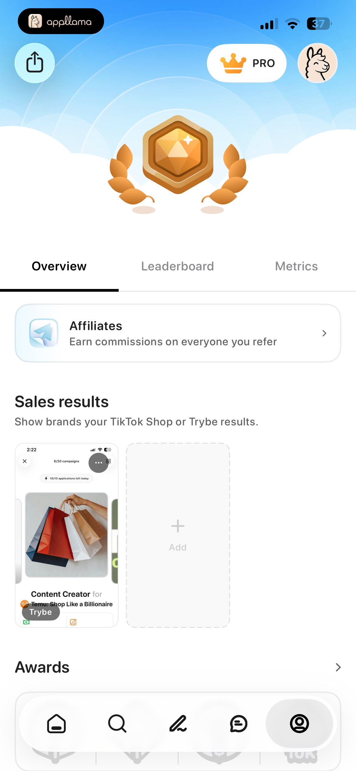 Rewards Earnings Overview
