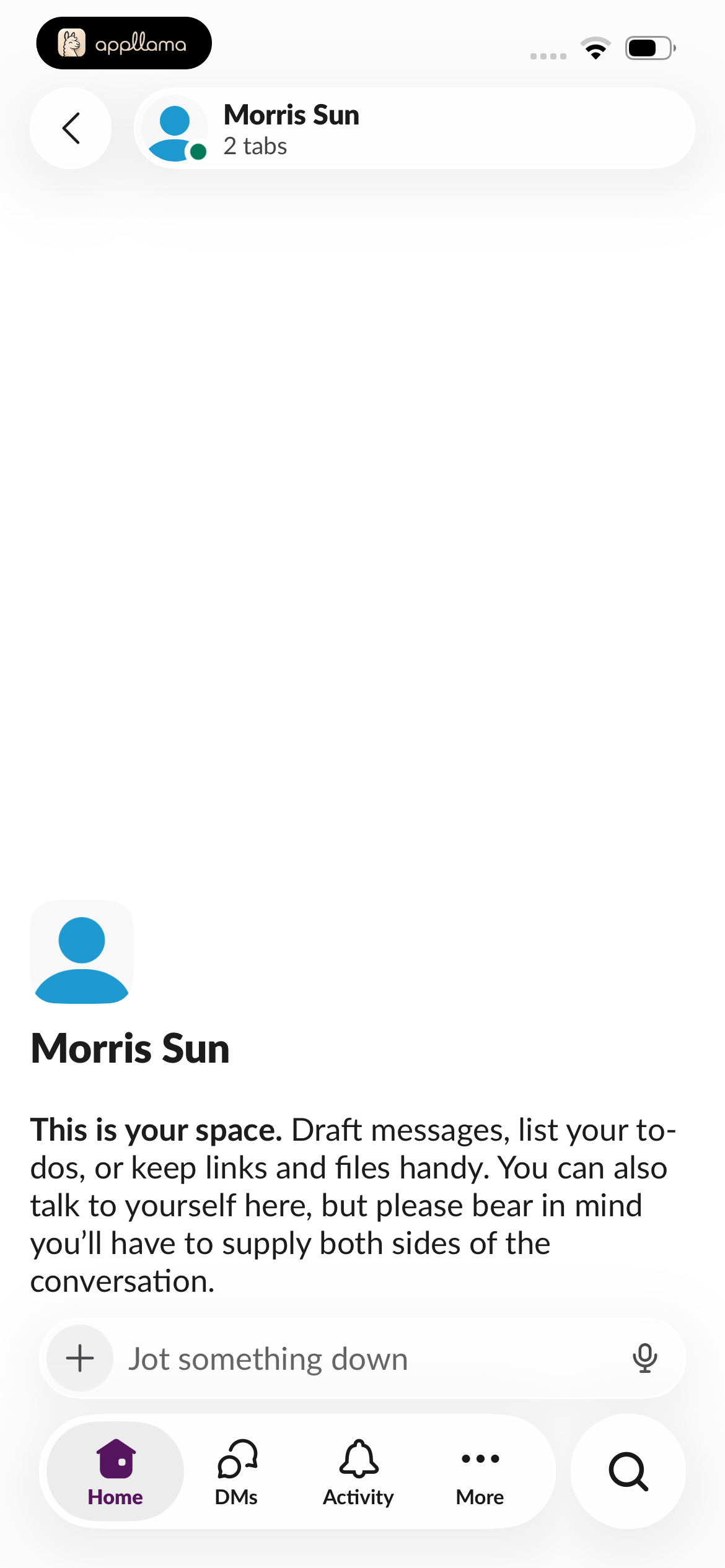 Self DM Intro