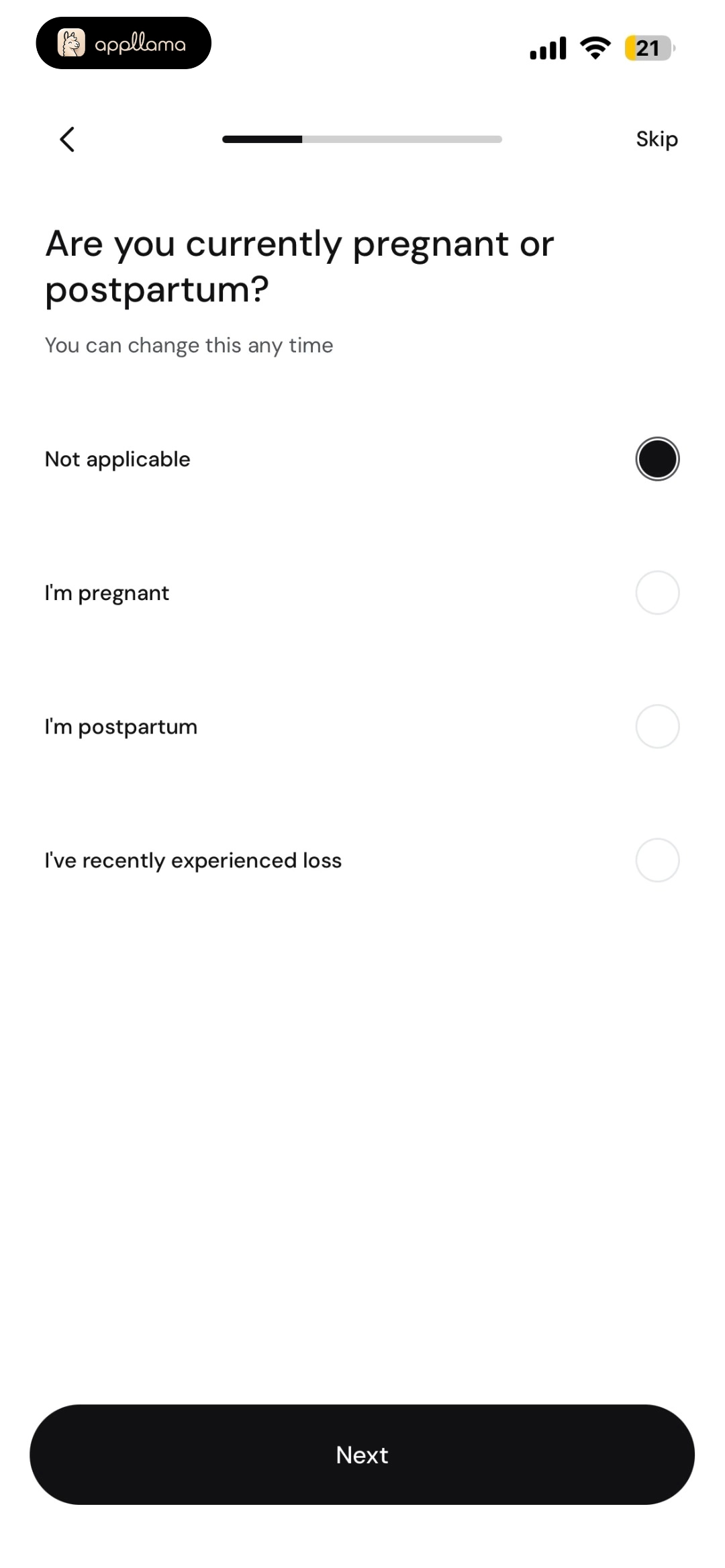 Pregnancy Status