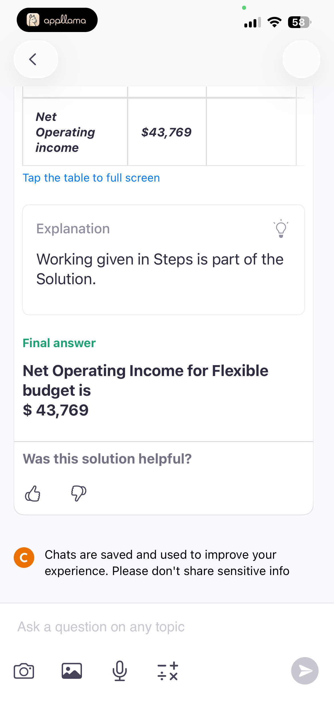Solution Final Answer