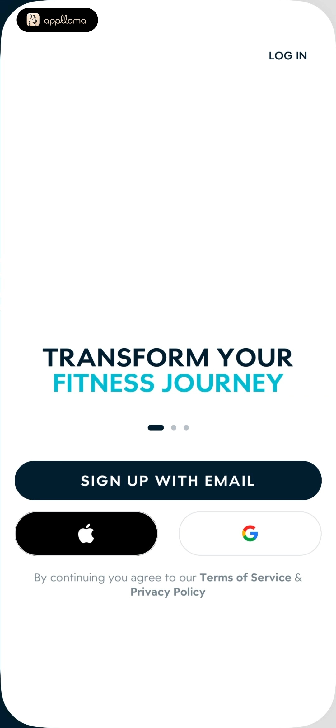 Sign Up Landing