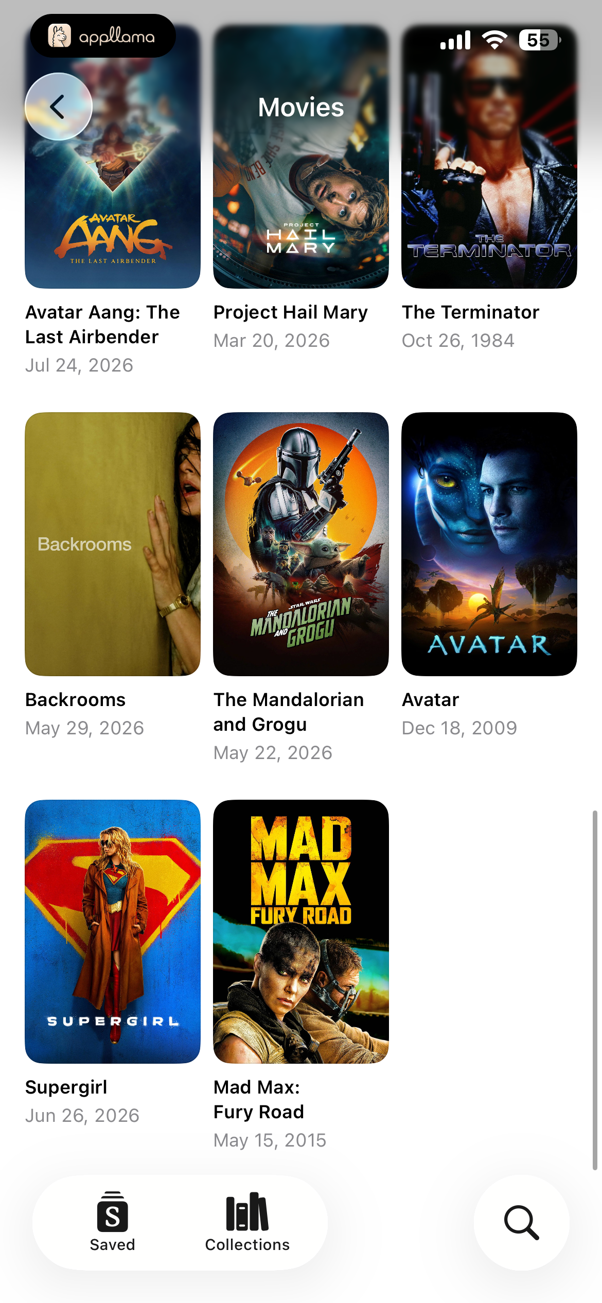 Movies Browse Scrolled