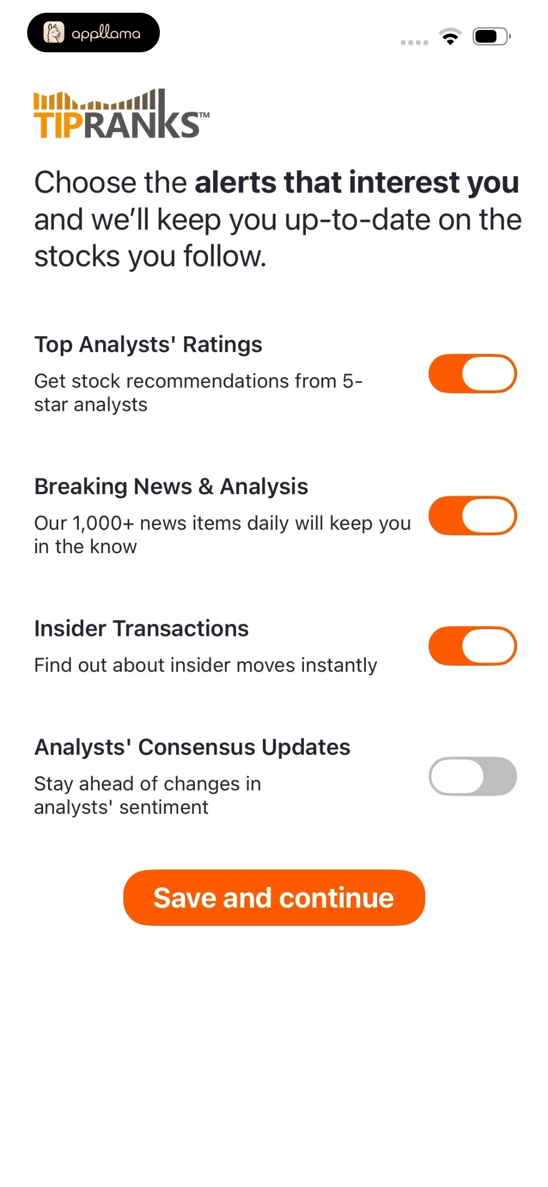 Alert Preferences