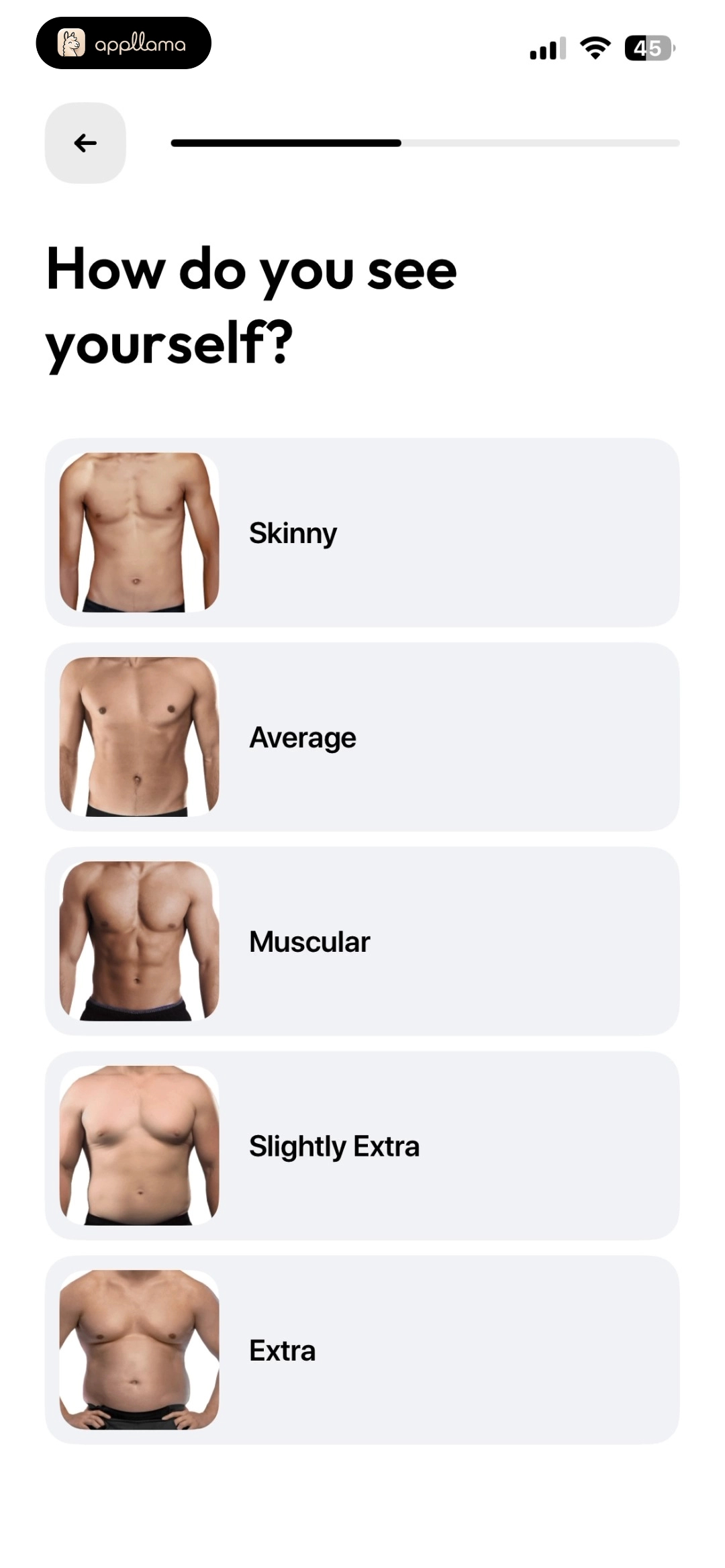 Body Type Selection