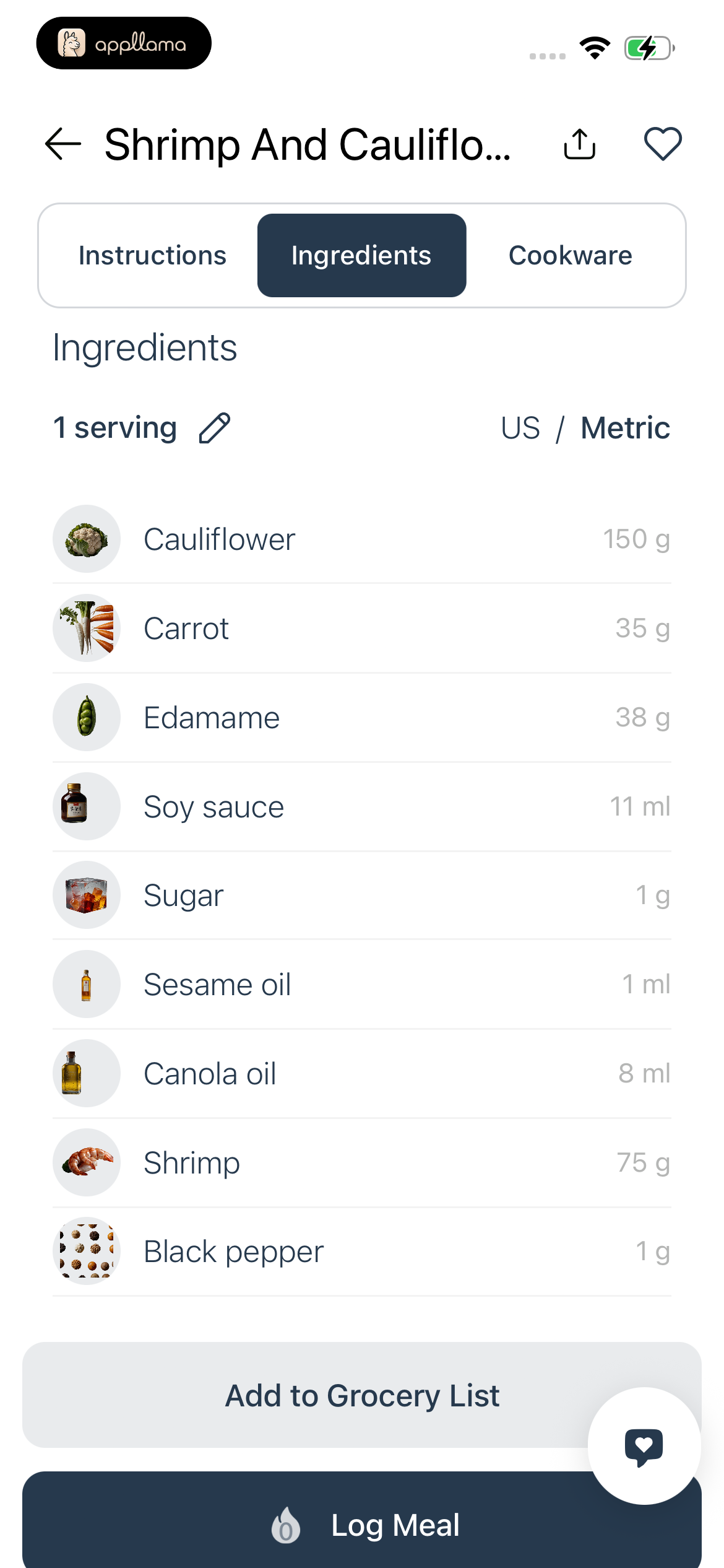 Recipe Ingredients