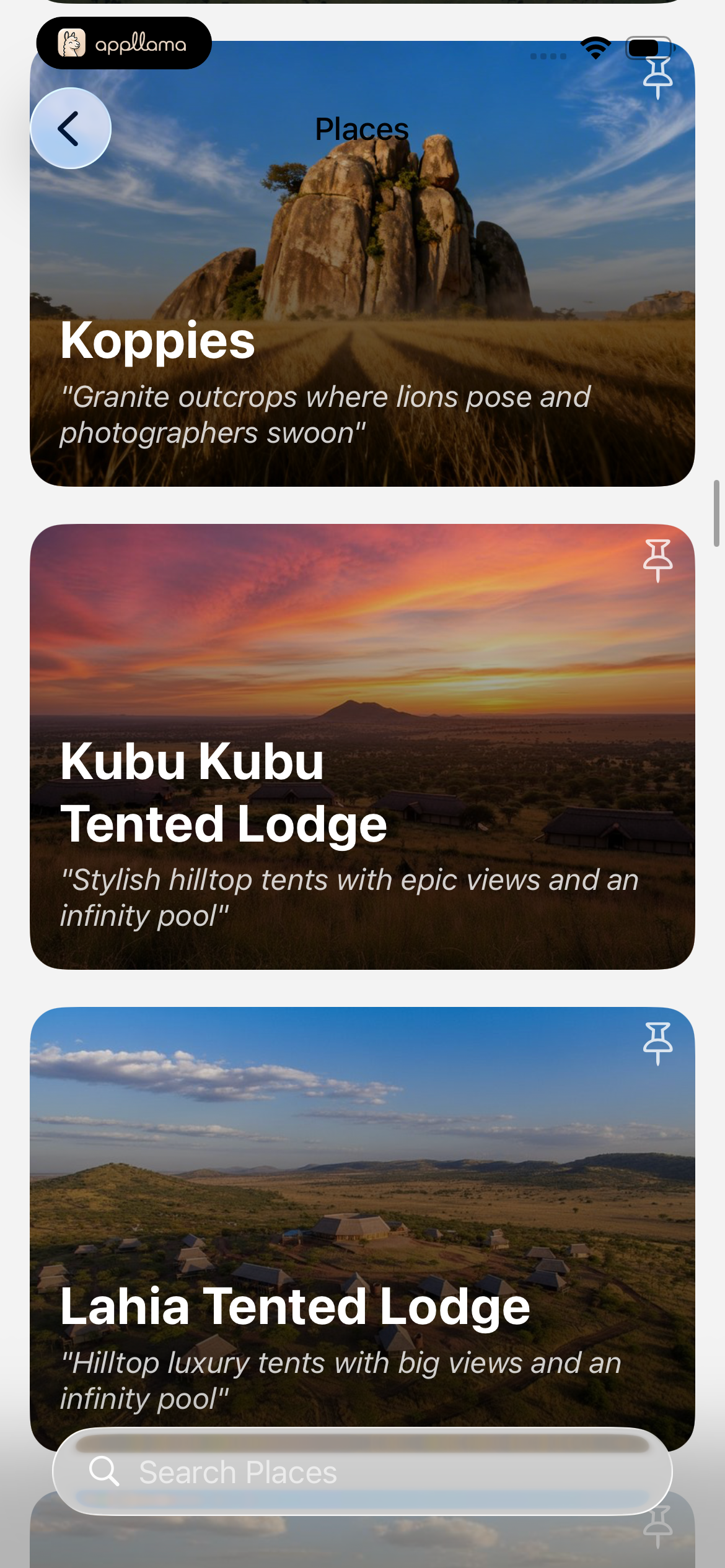 Places Browse