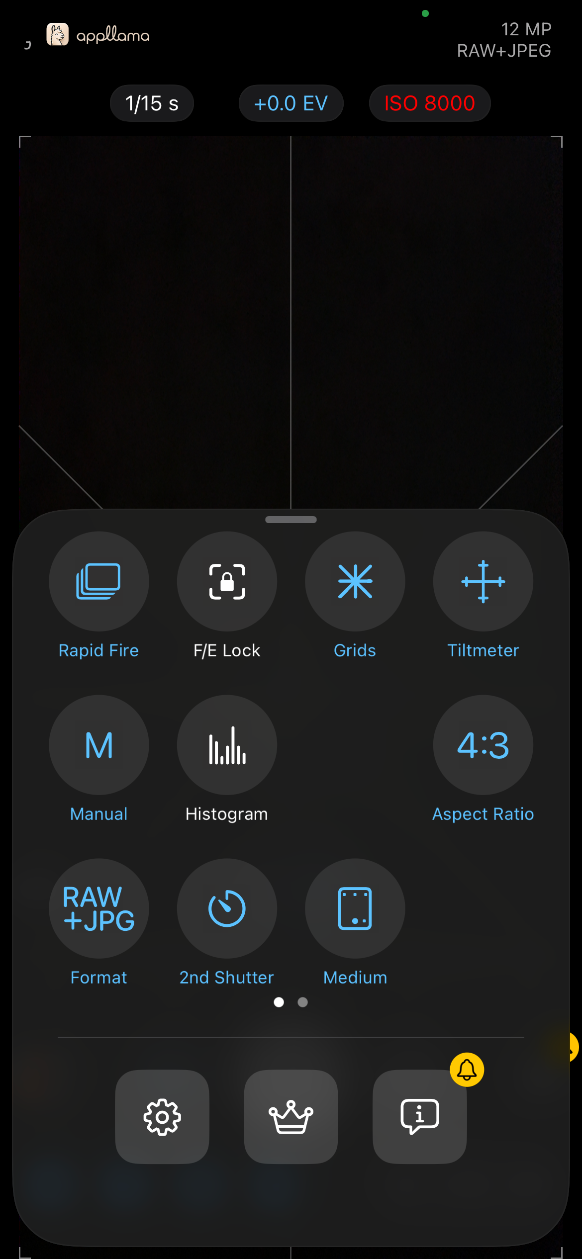 Camera Controls Page 1