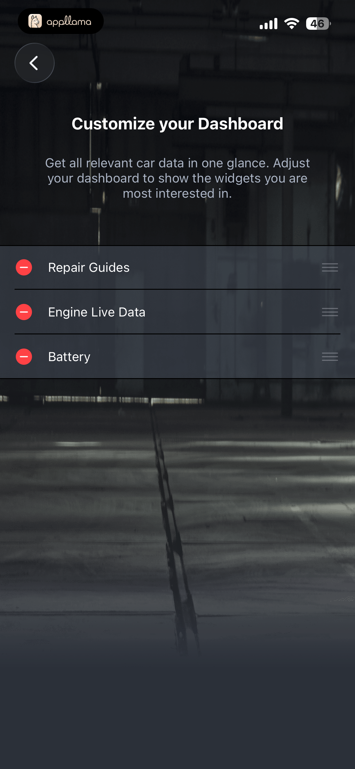 Dashboard Customization