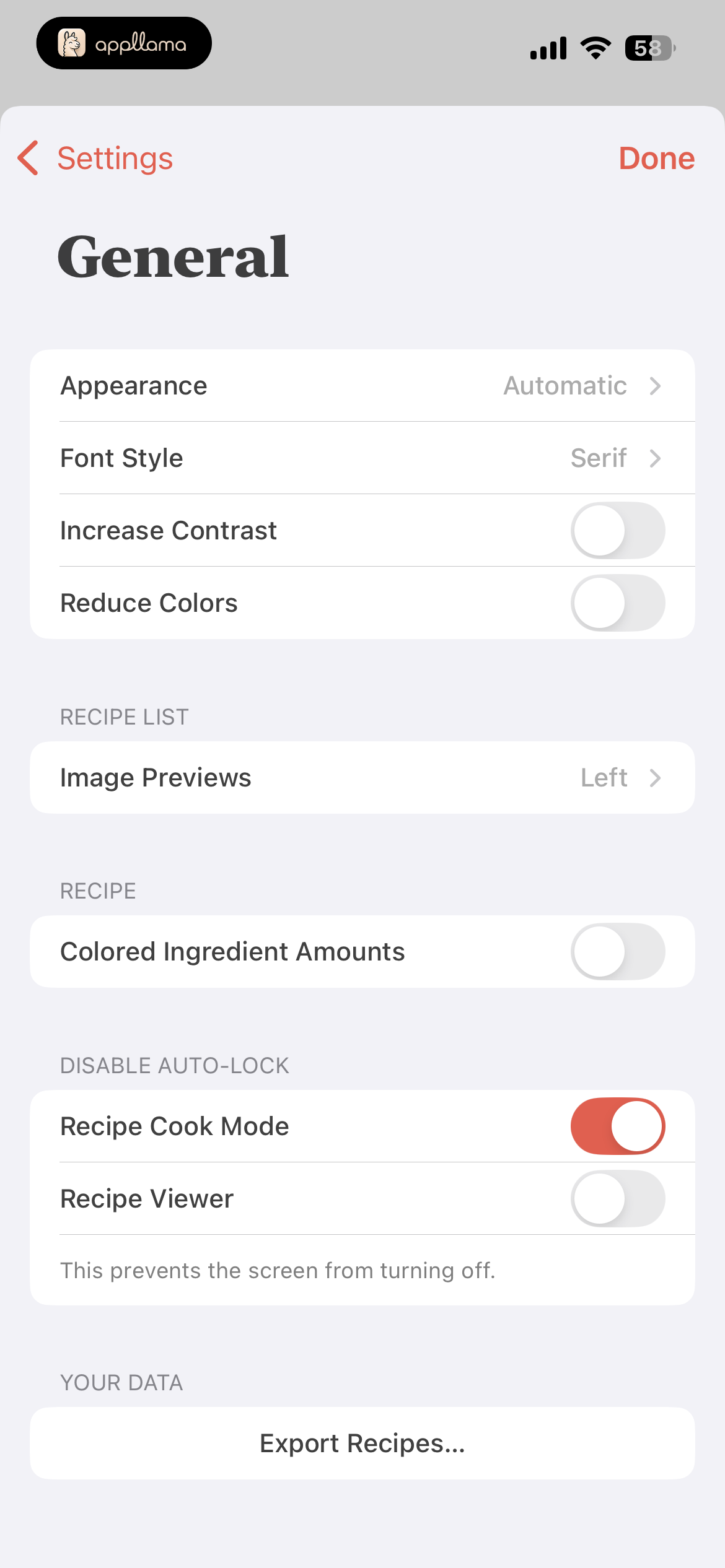 General Settings