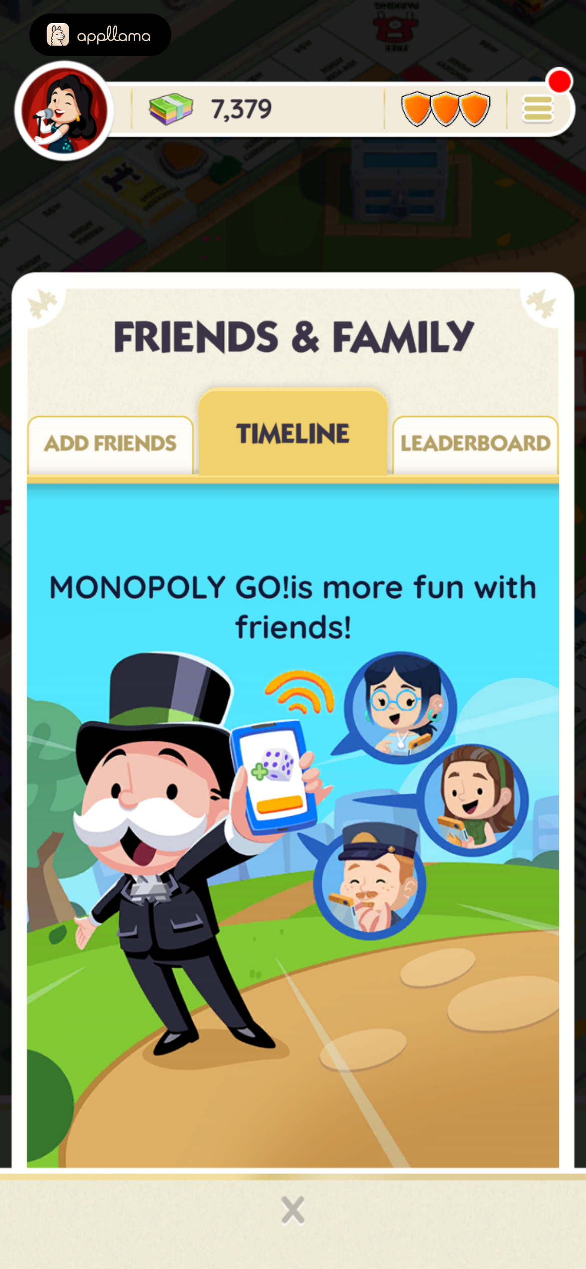 Friends Timeline