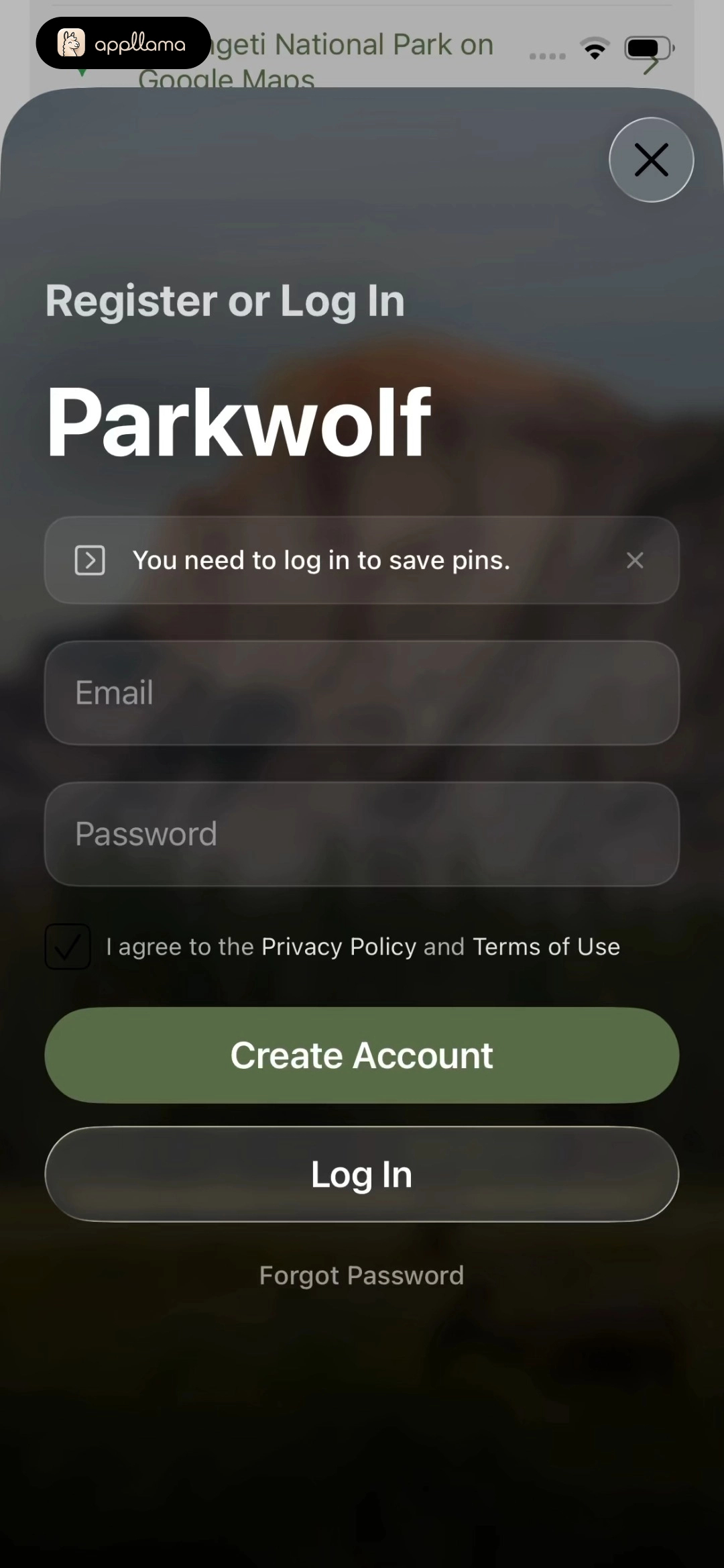 Login Required Modal
