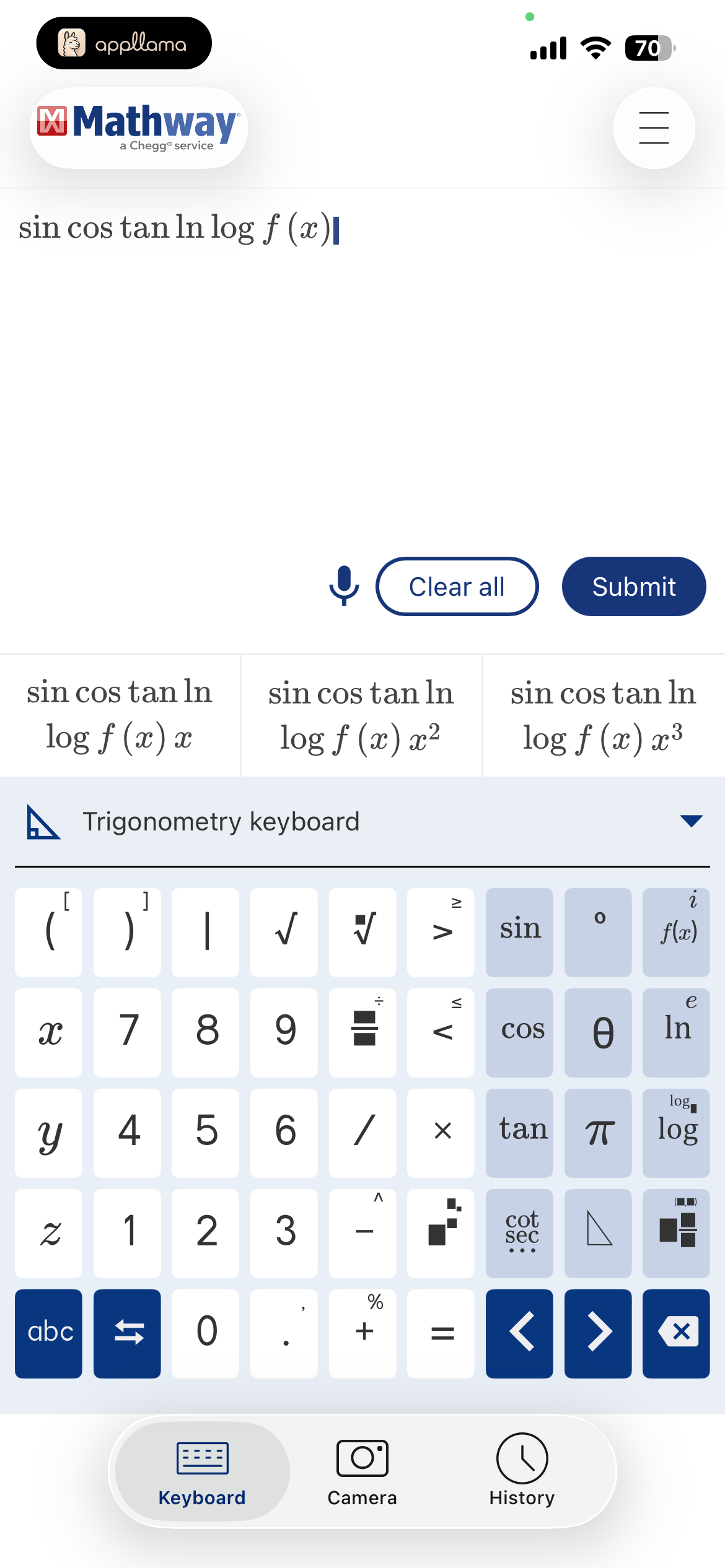 Calculator Input