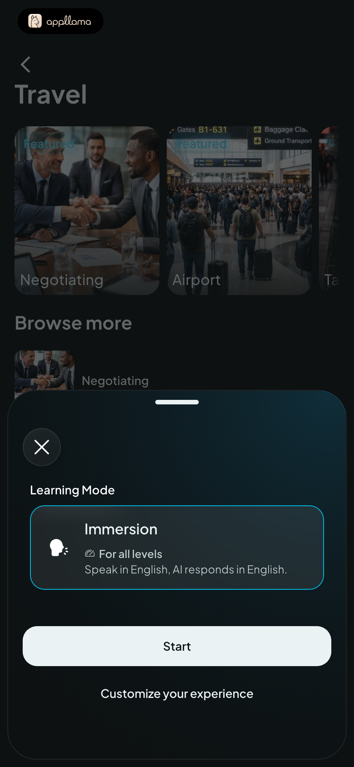 Conversation Mode Picker