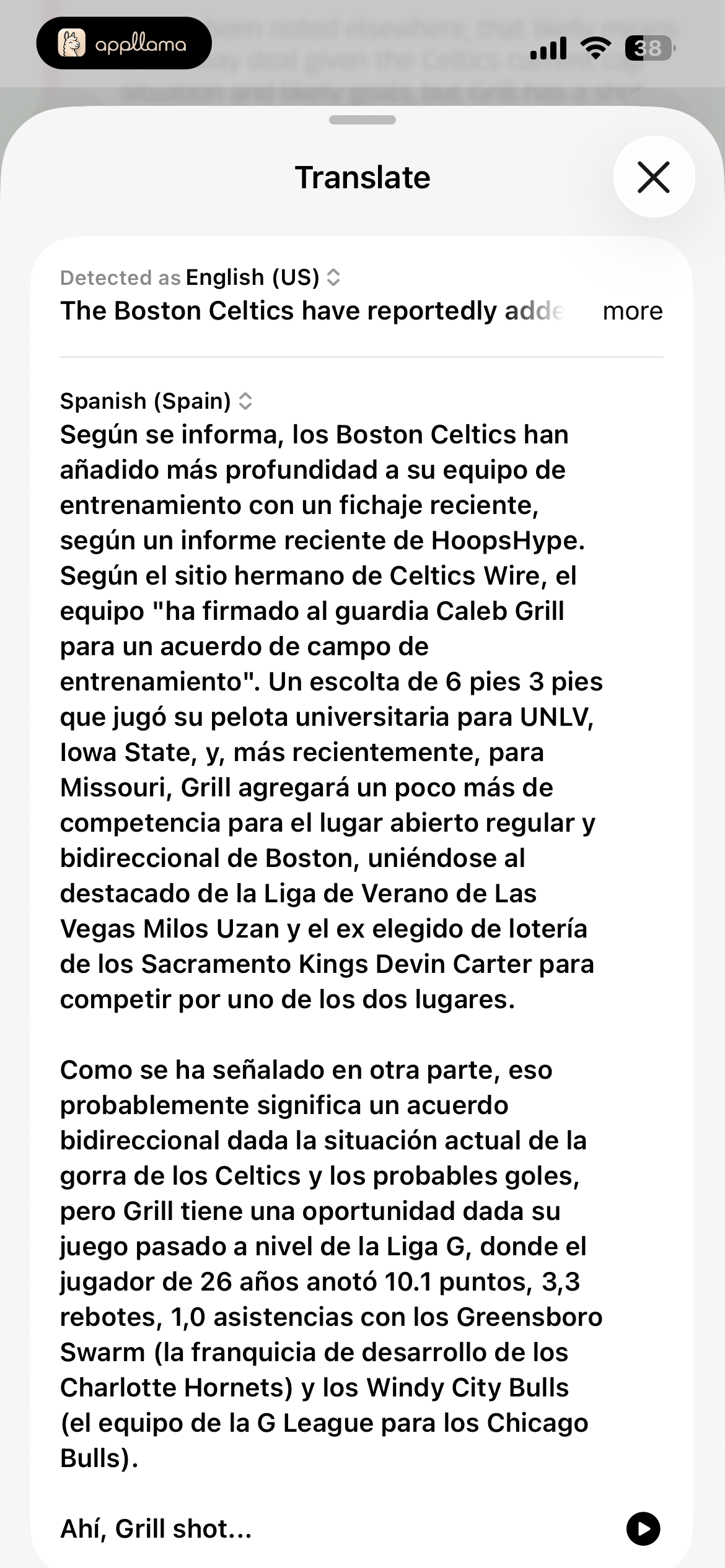 Translate Article