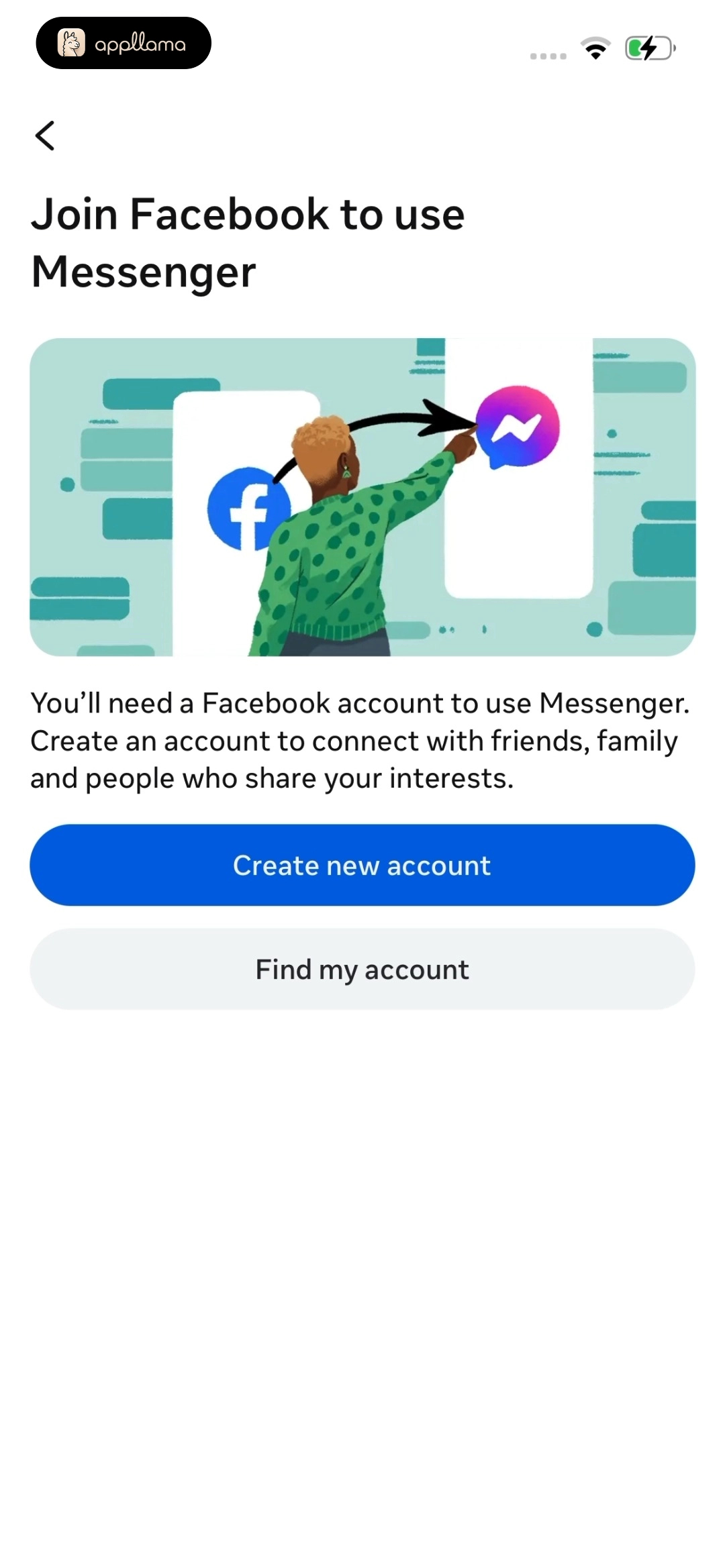 Facebook Account Prompt