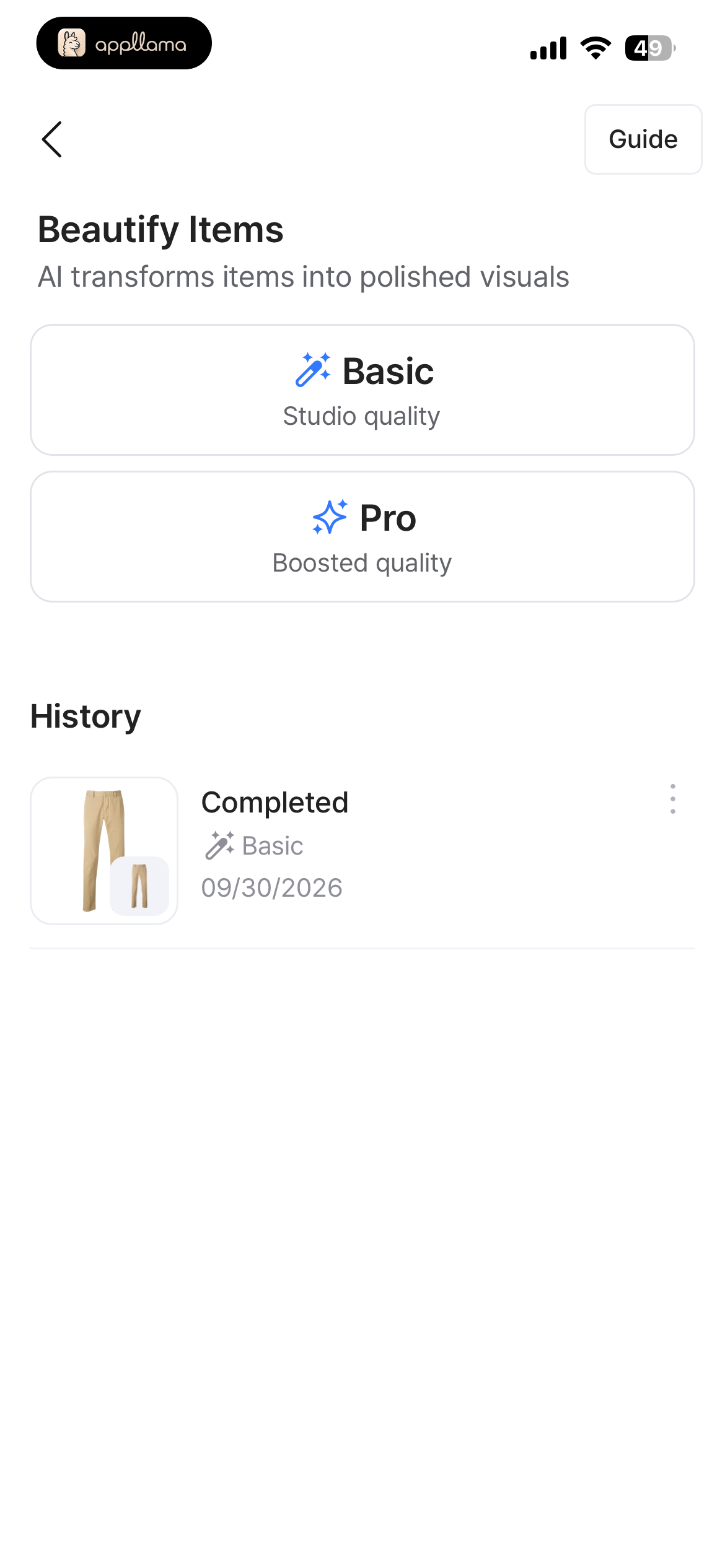 Beautify Items