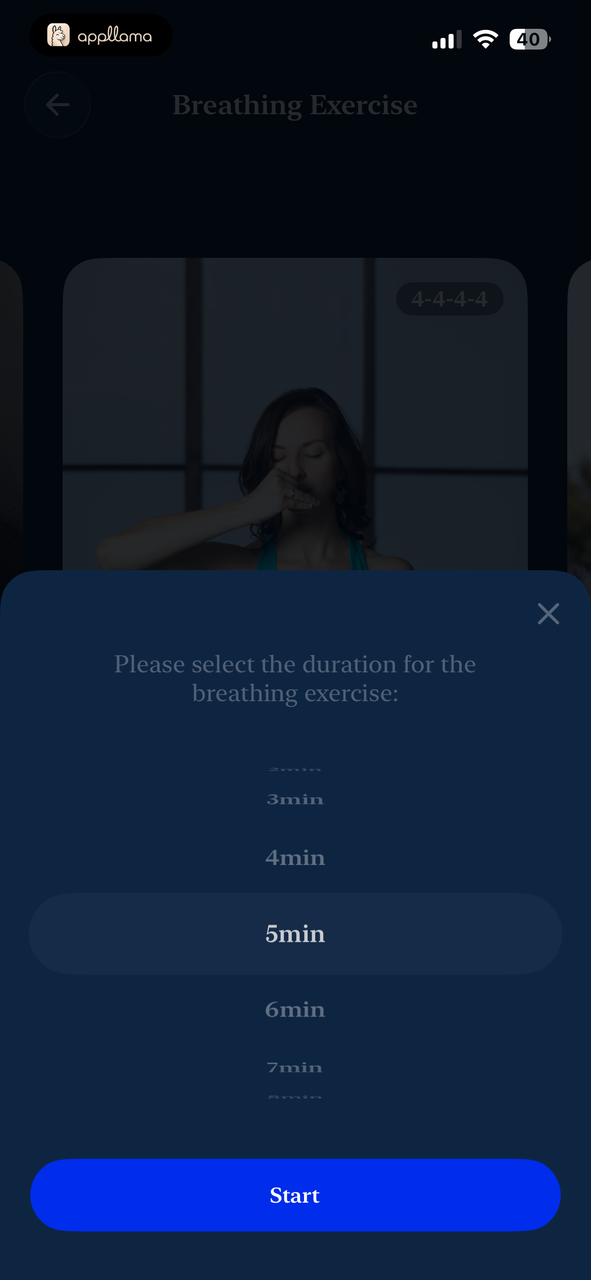 Breathing Duration Picker