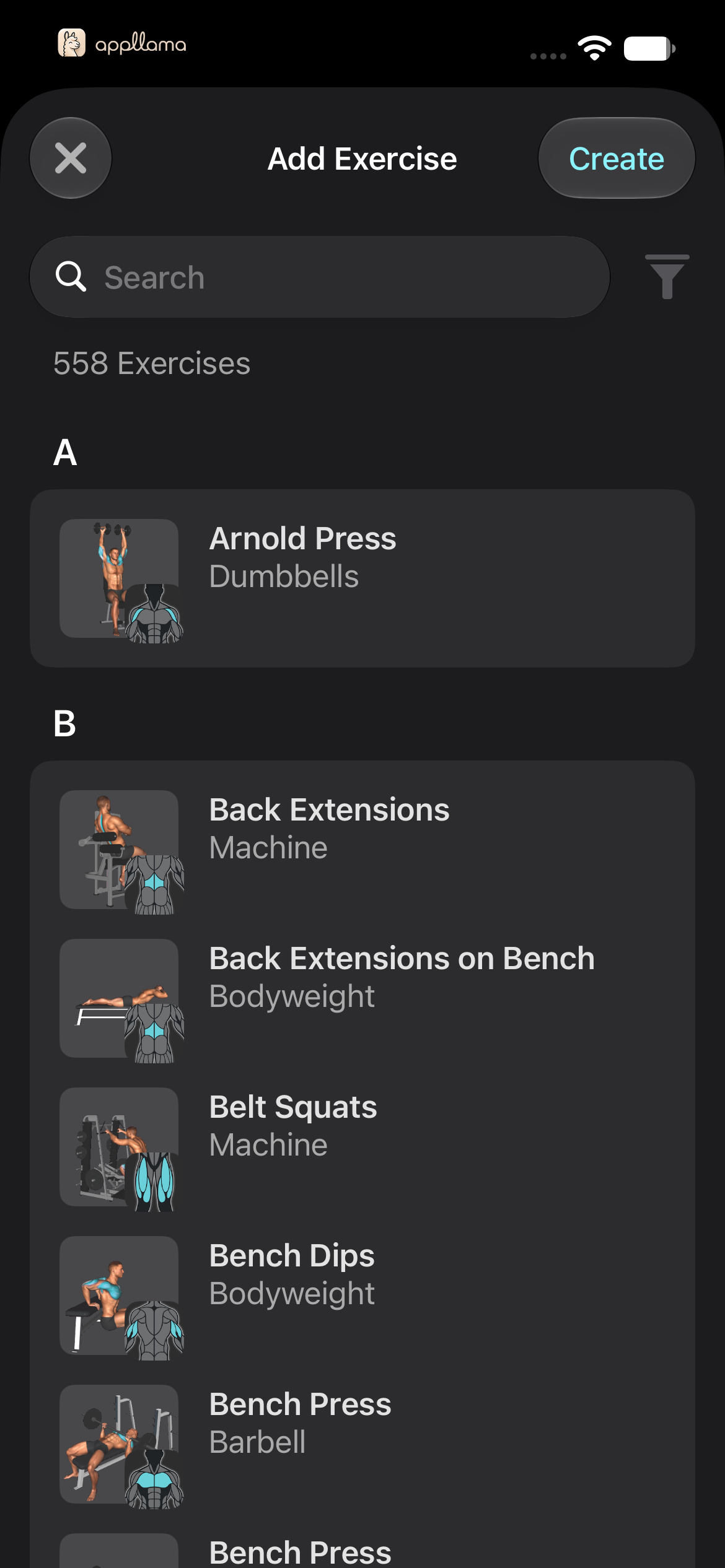 Add Exercise