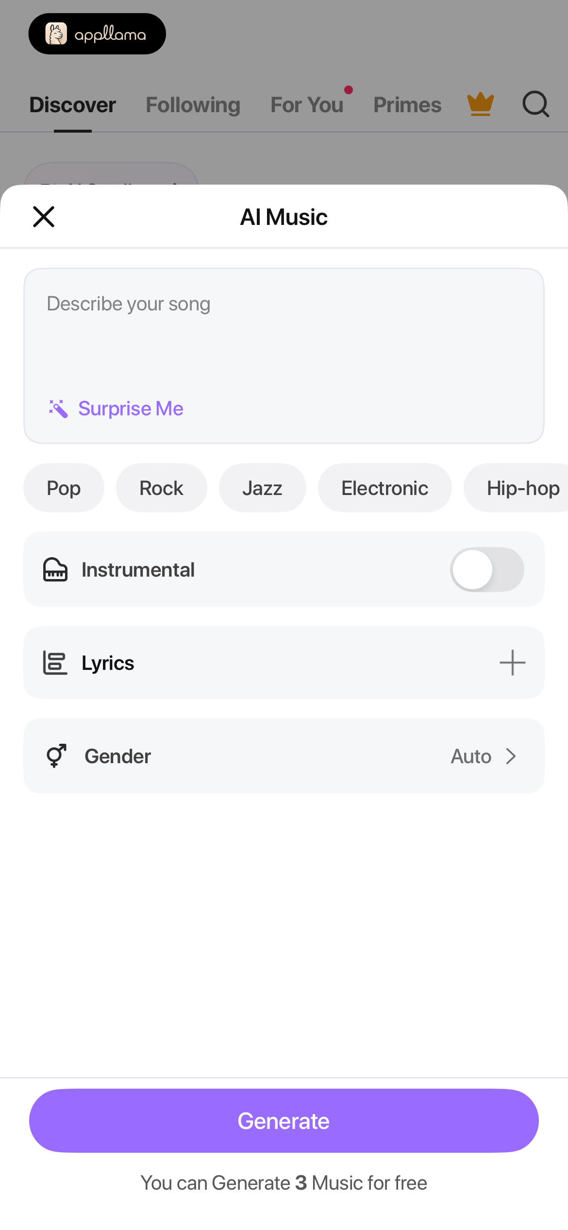 AI Music Generator