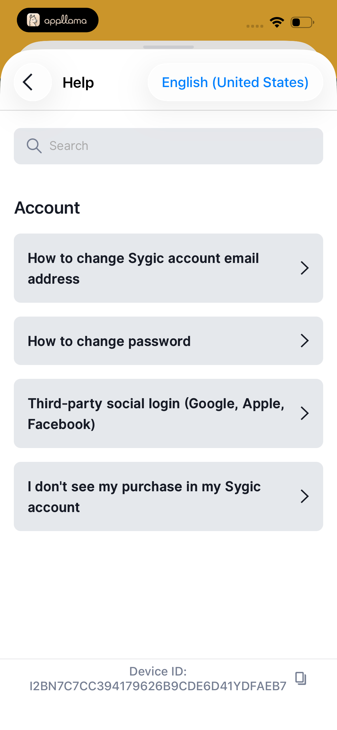 Help Center - Account