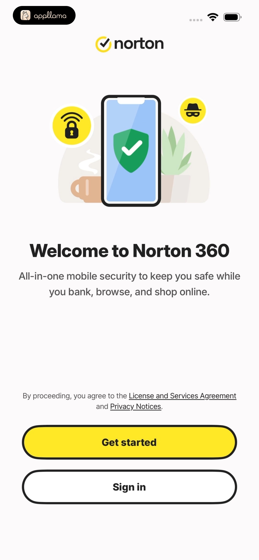Welcome Screen